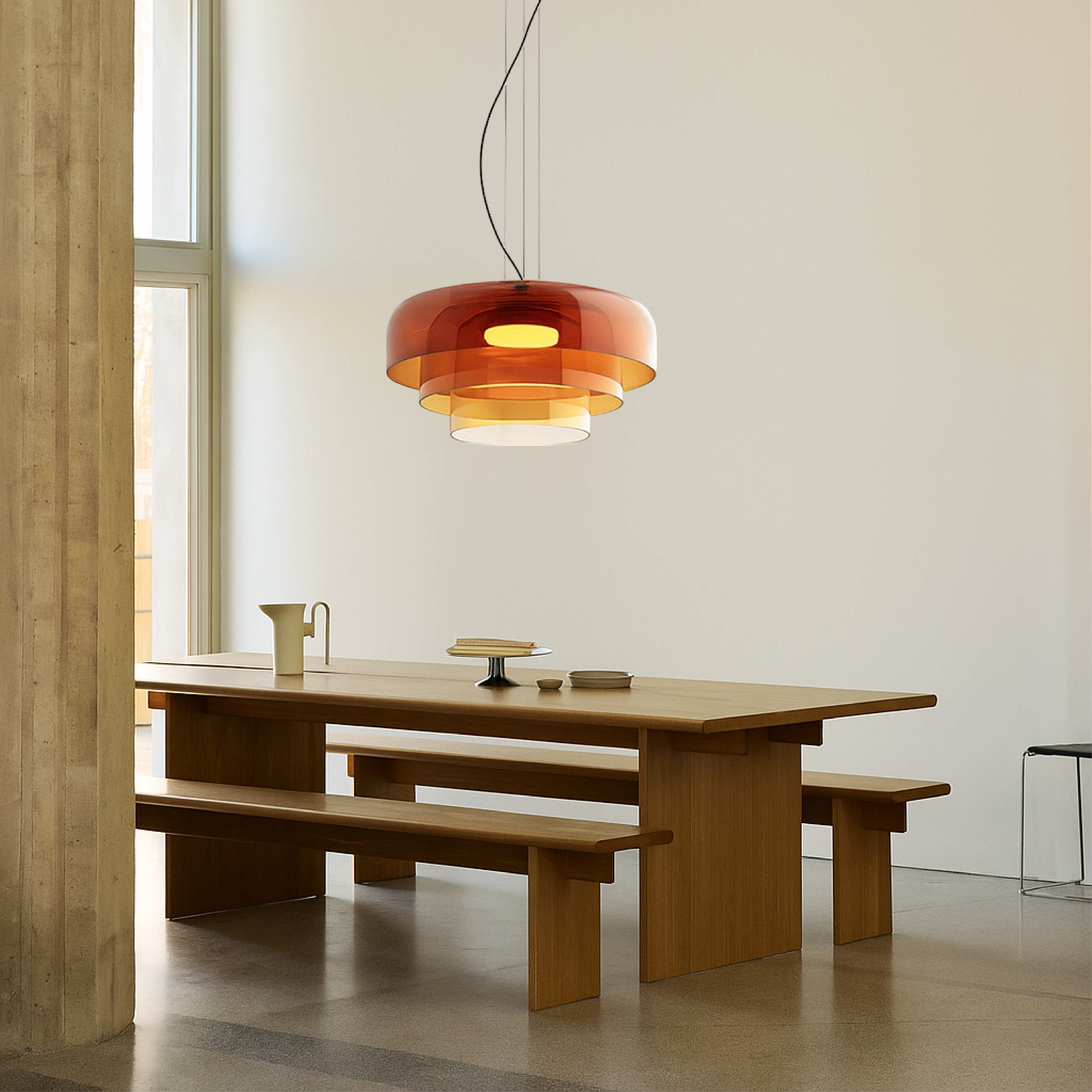 Glazen hanglamp