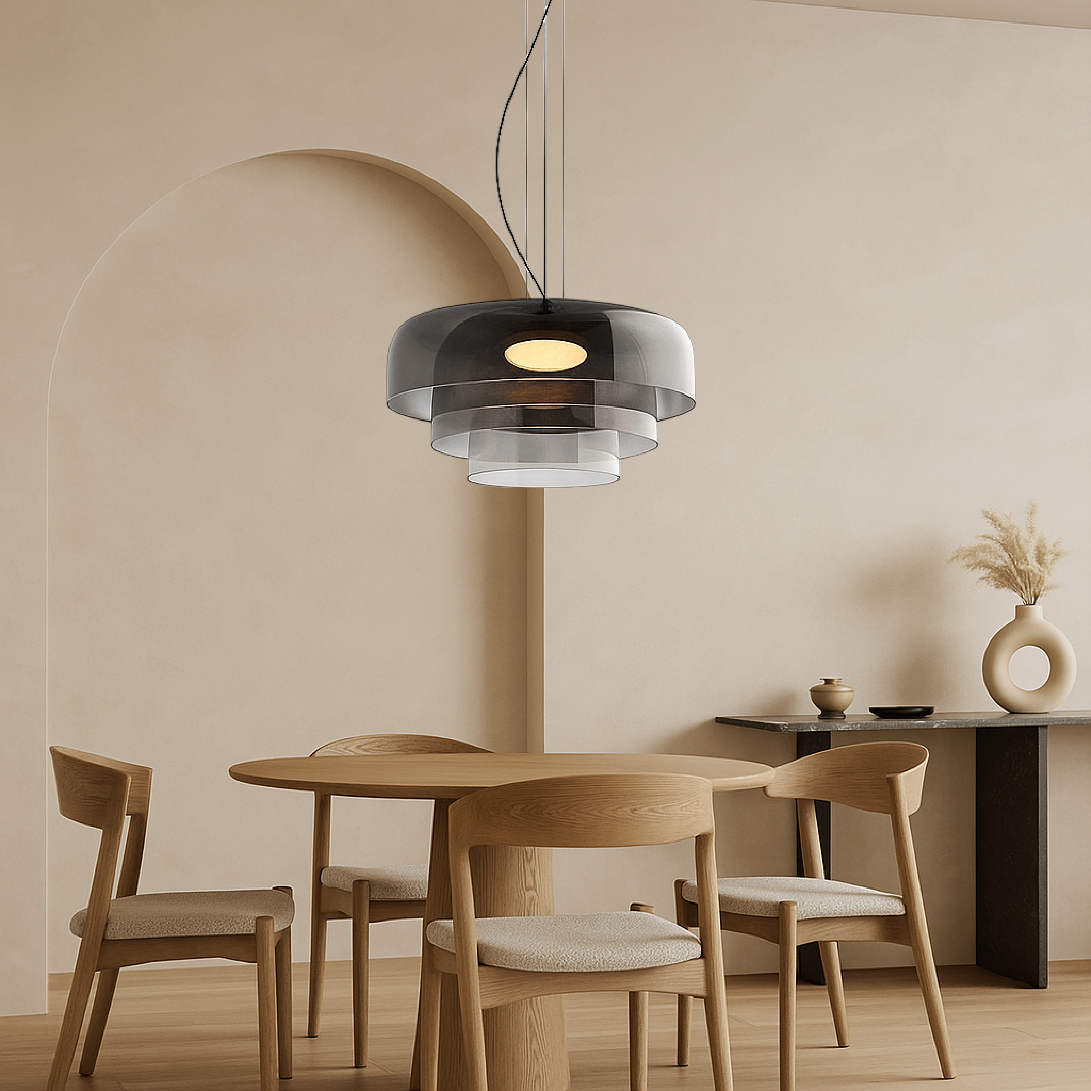 Glazen hanglamp