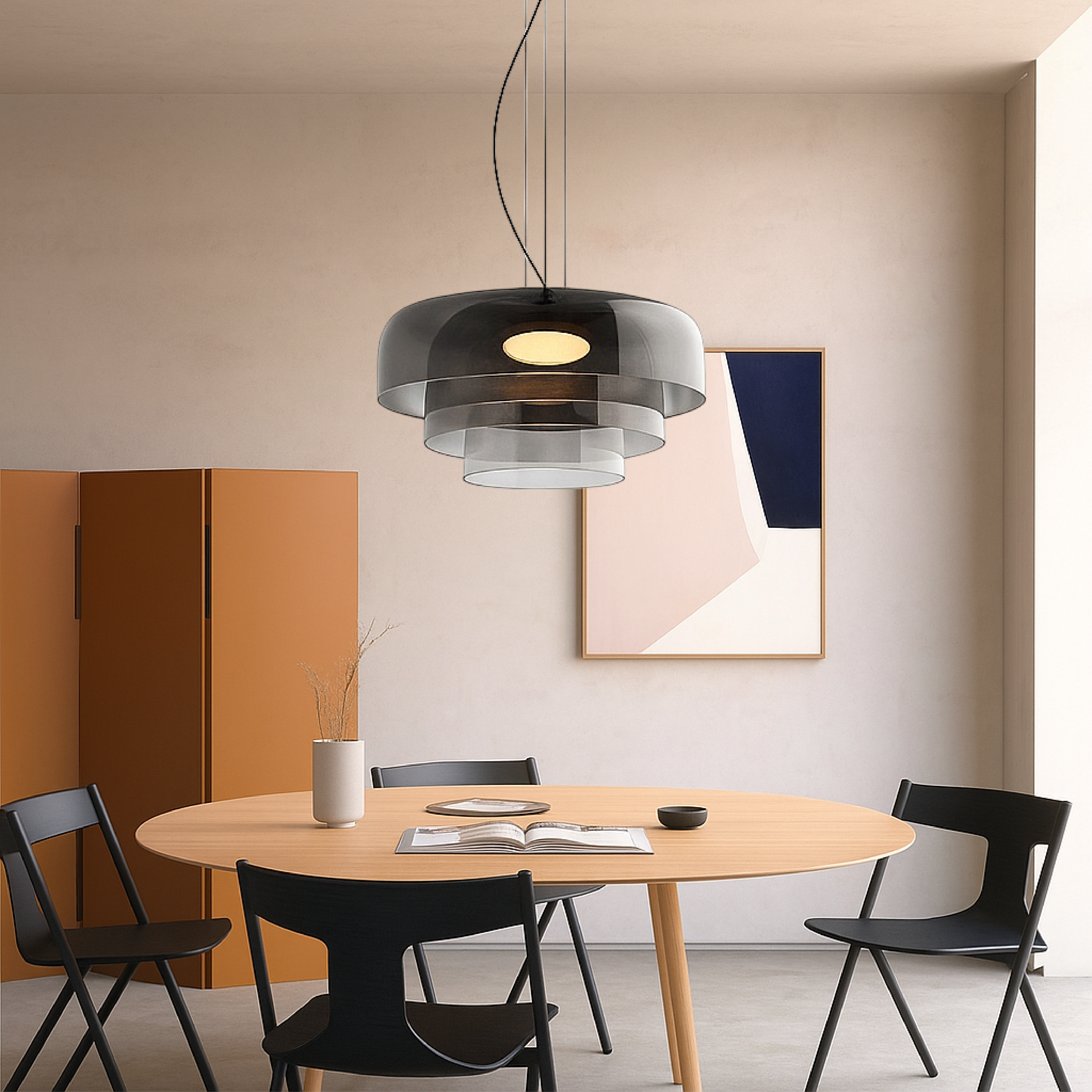 Glazen hanglamp