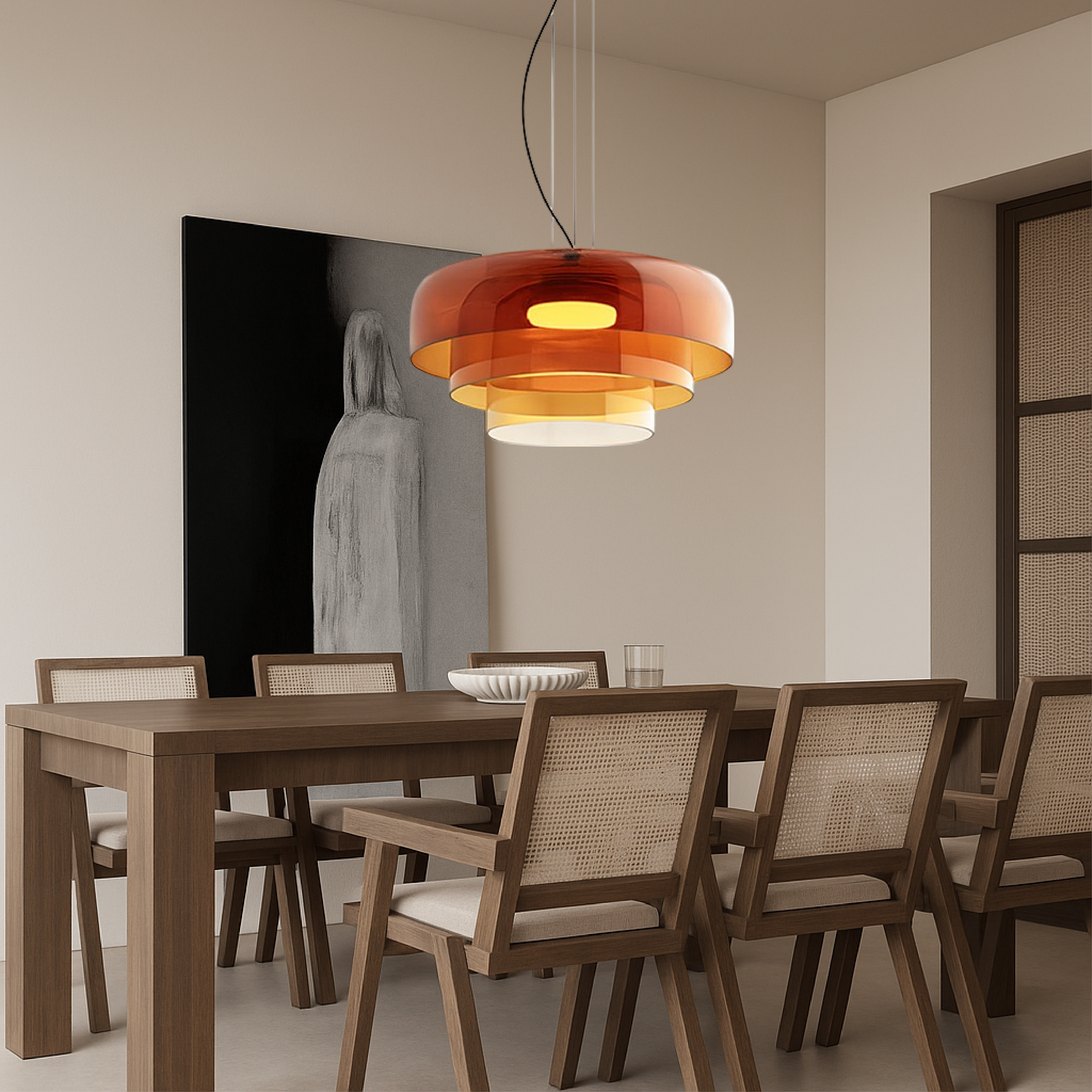 Glazen hanglamp