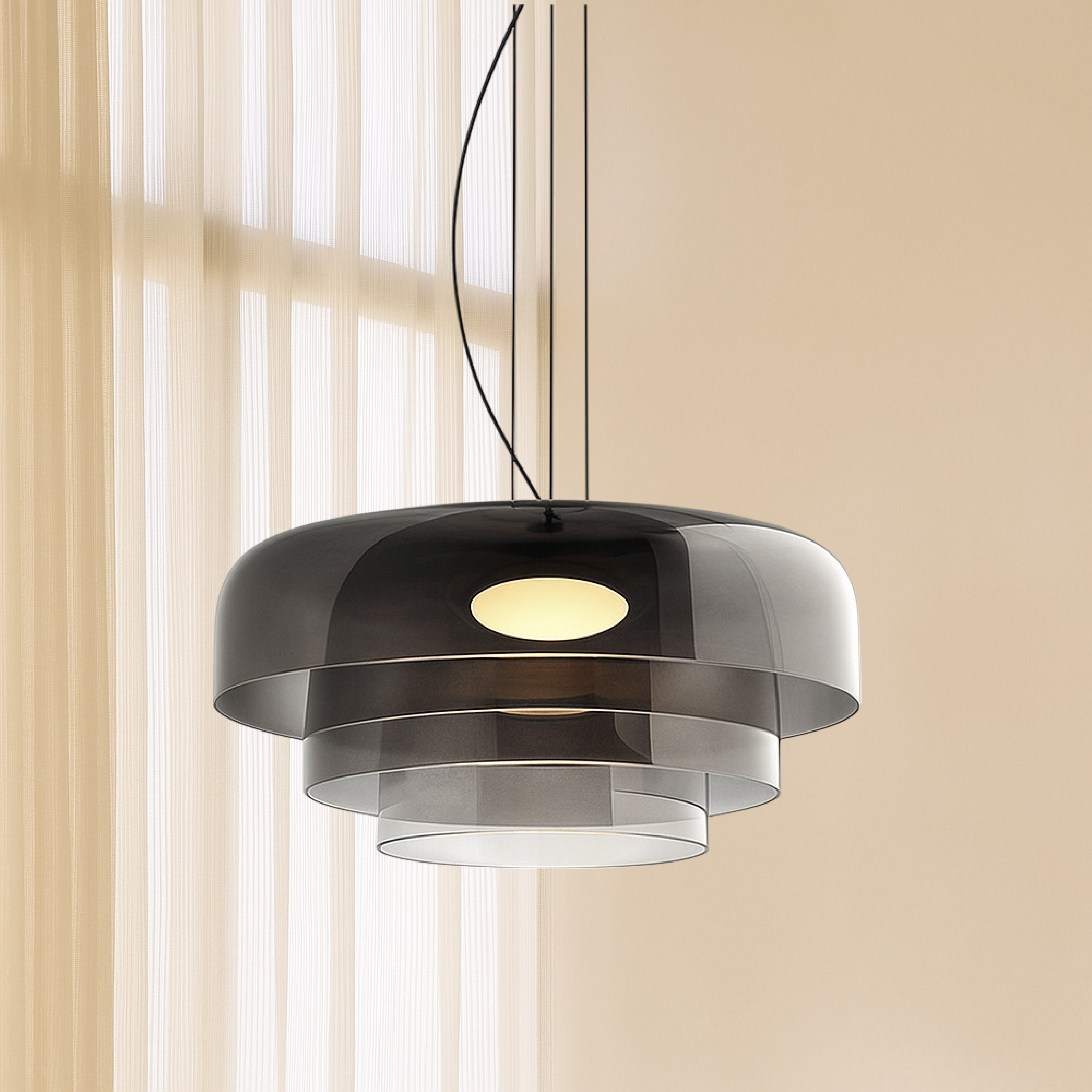 Glazen hanglamp
