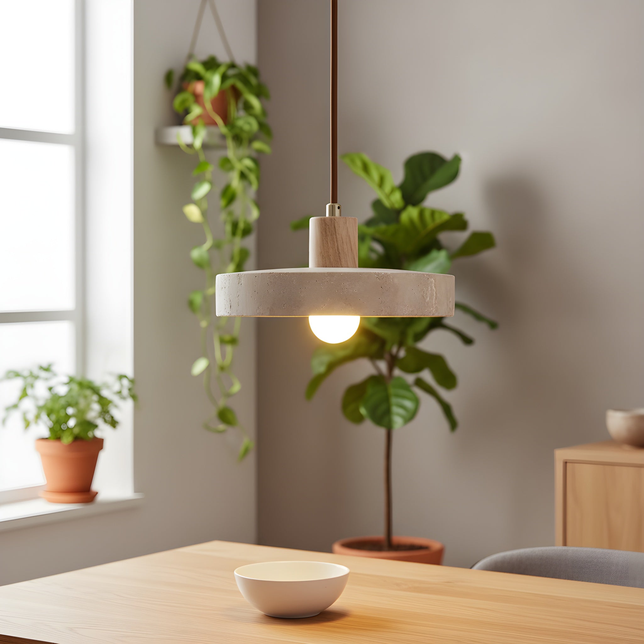Travertin Bauhaus Hanglamp