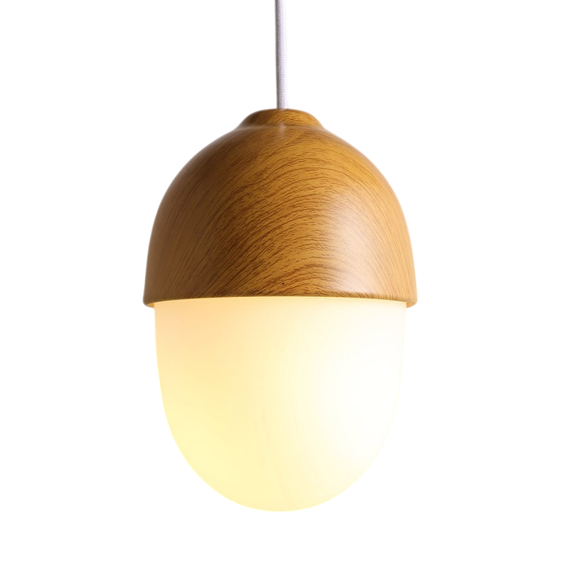 Scandinavische houten hanglamp