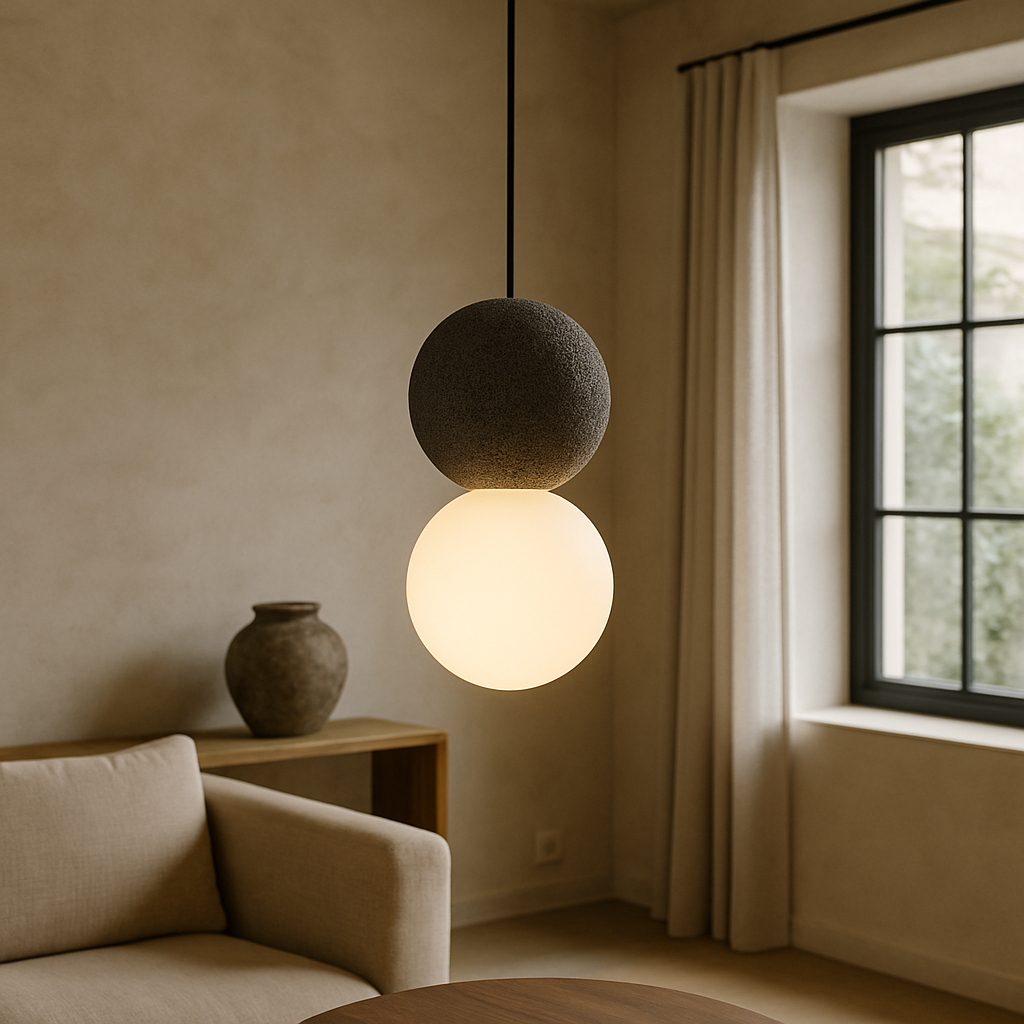 Obsidiaan Hanglamp