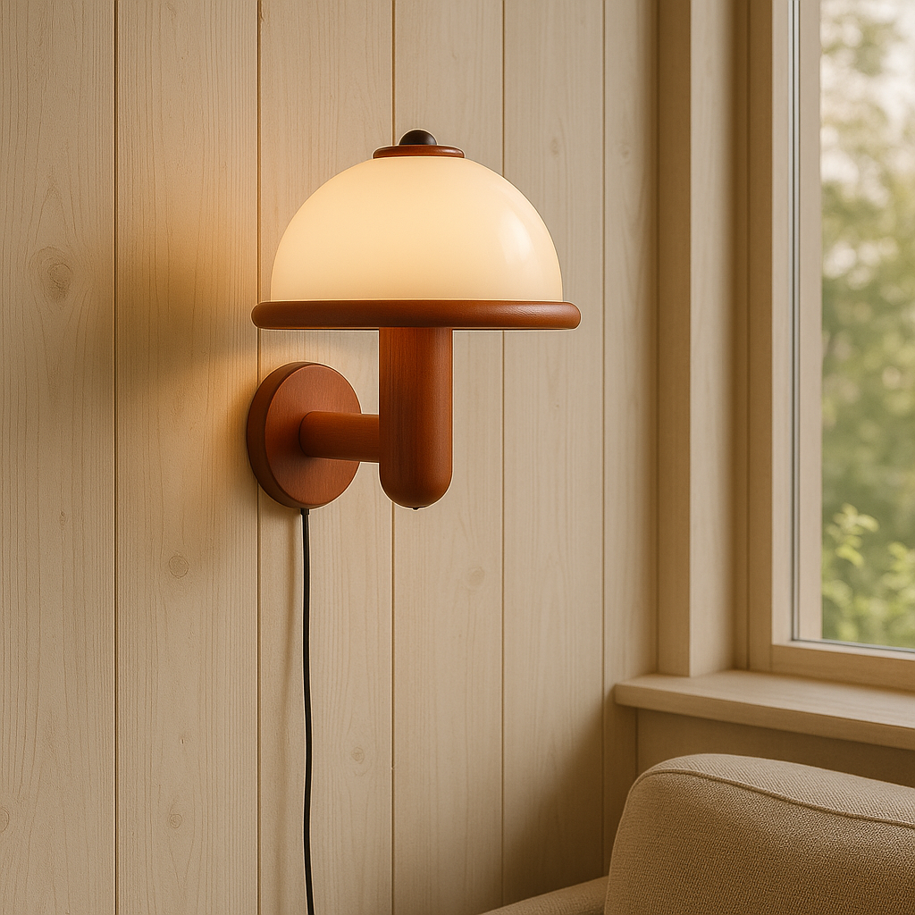 Paddestoel Wandlamp