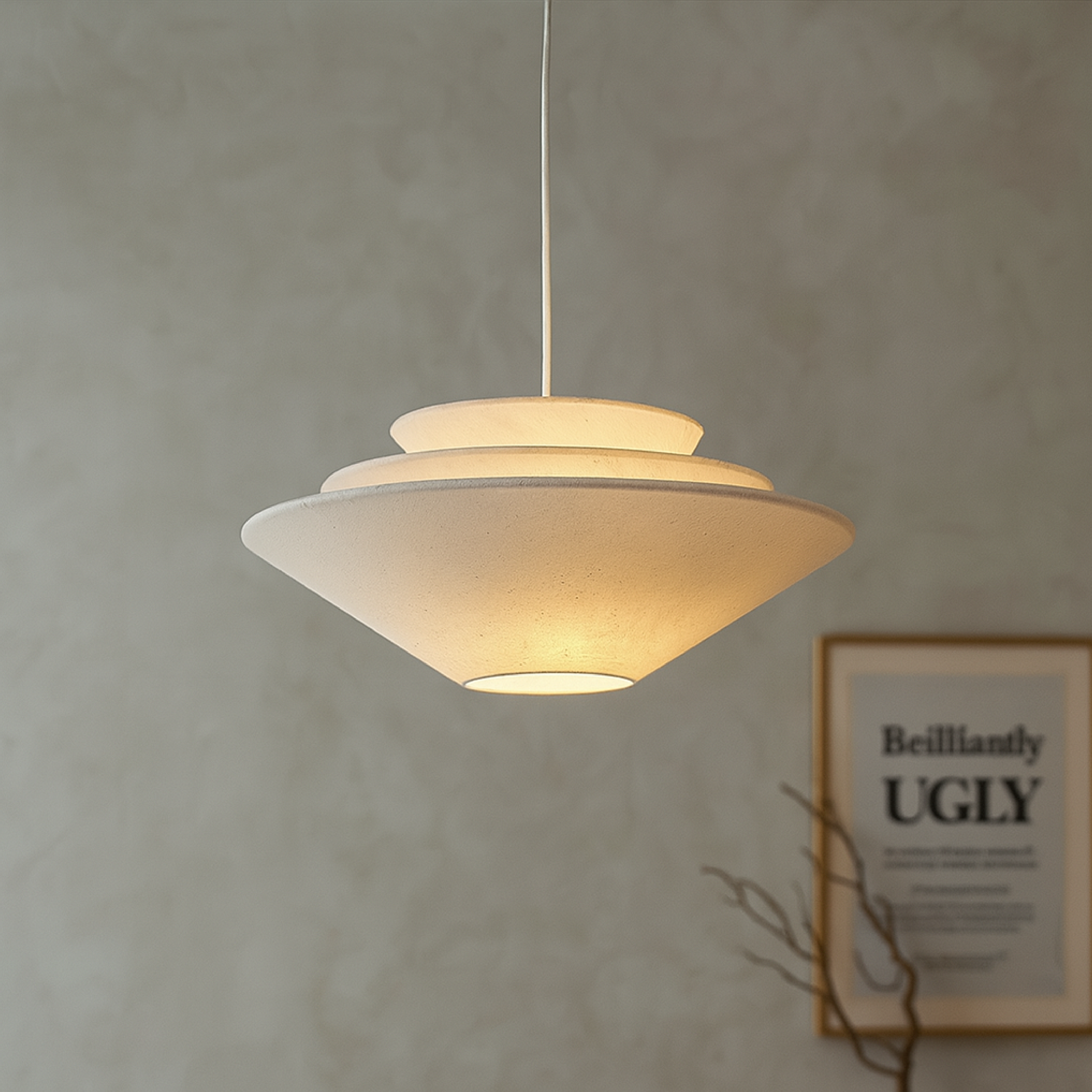 Meerlagige Wabi Sabi hanglamp