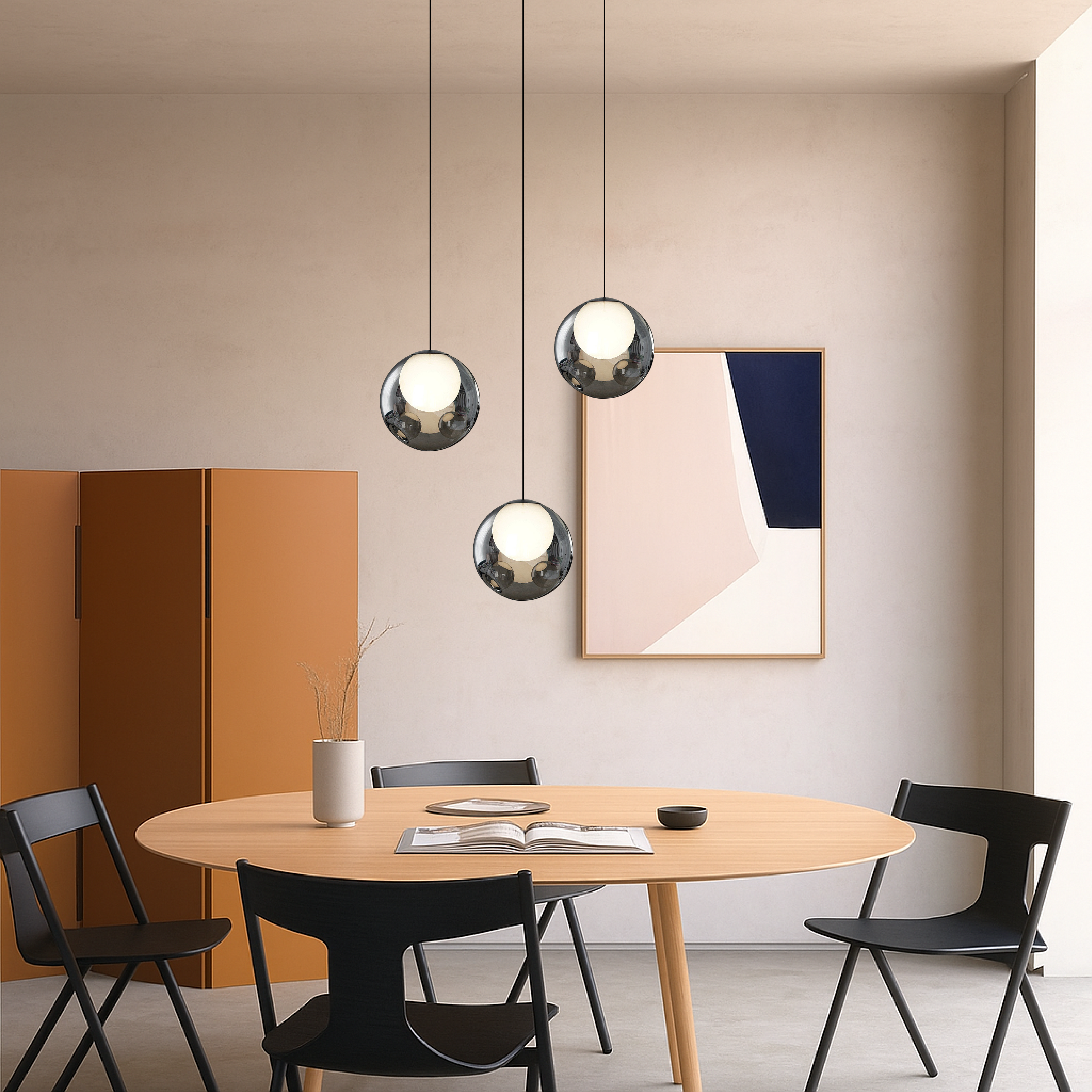 Italiaanse glazen hanglamp