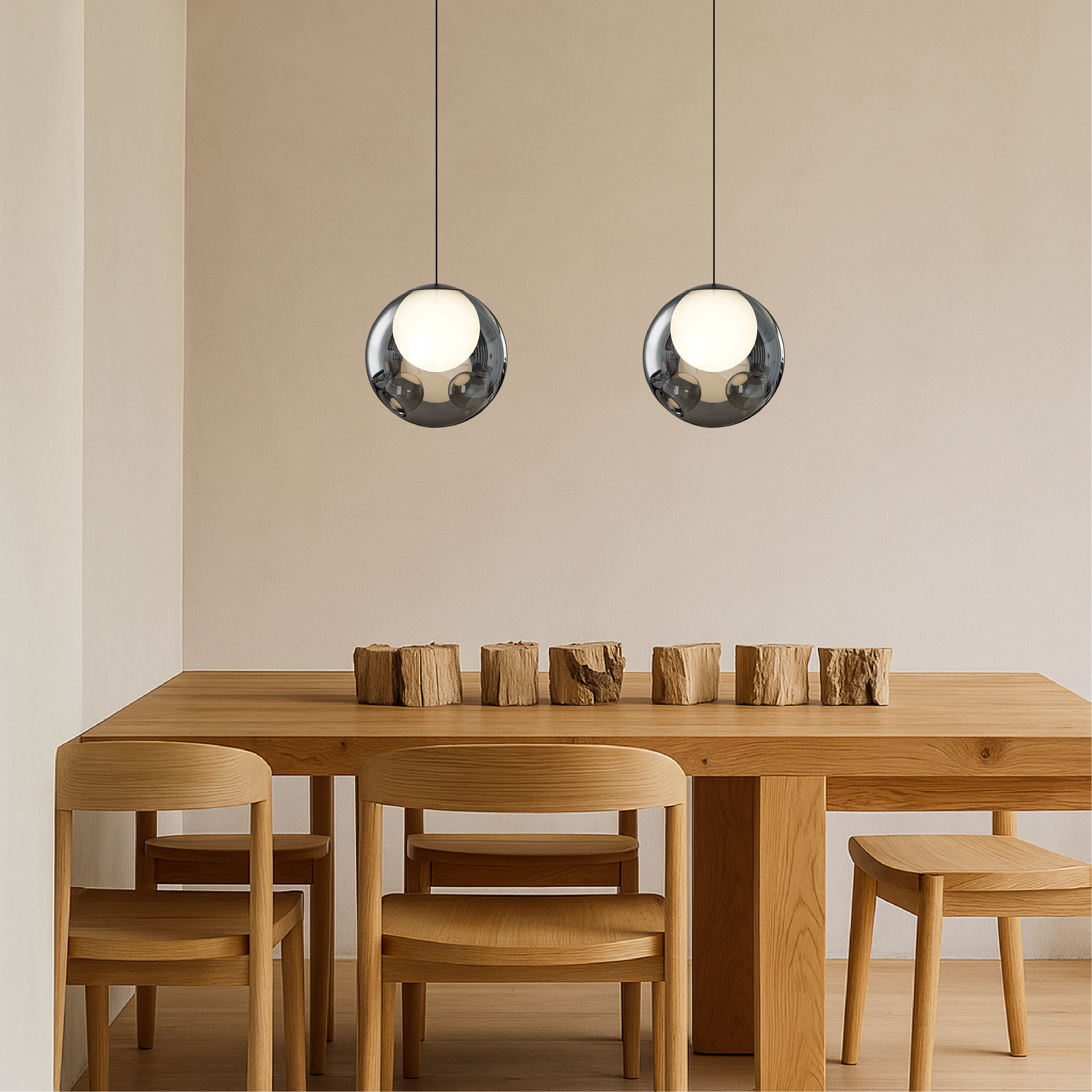 Italiaanse glazen hanglamp
