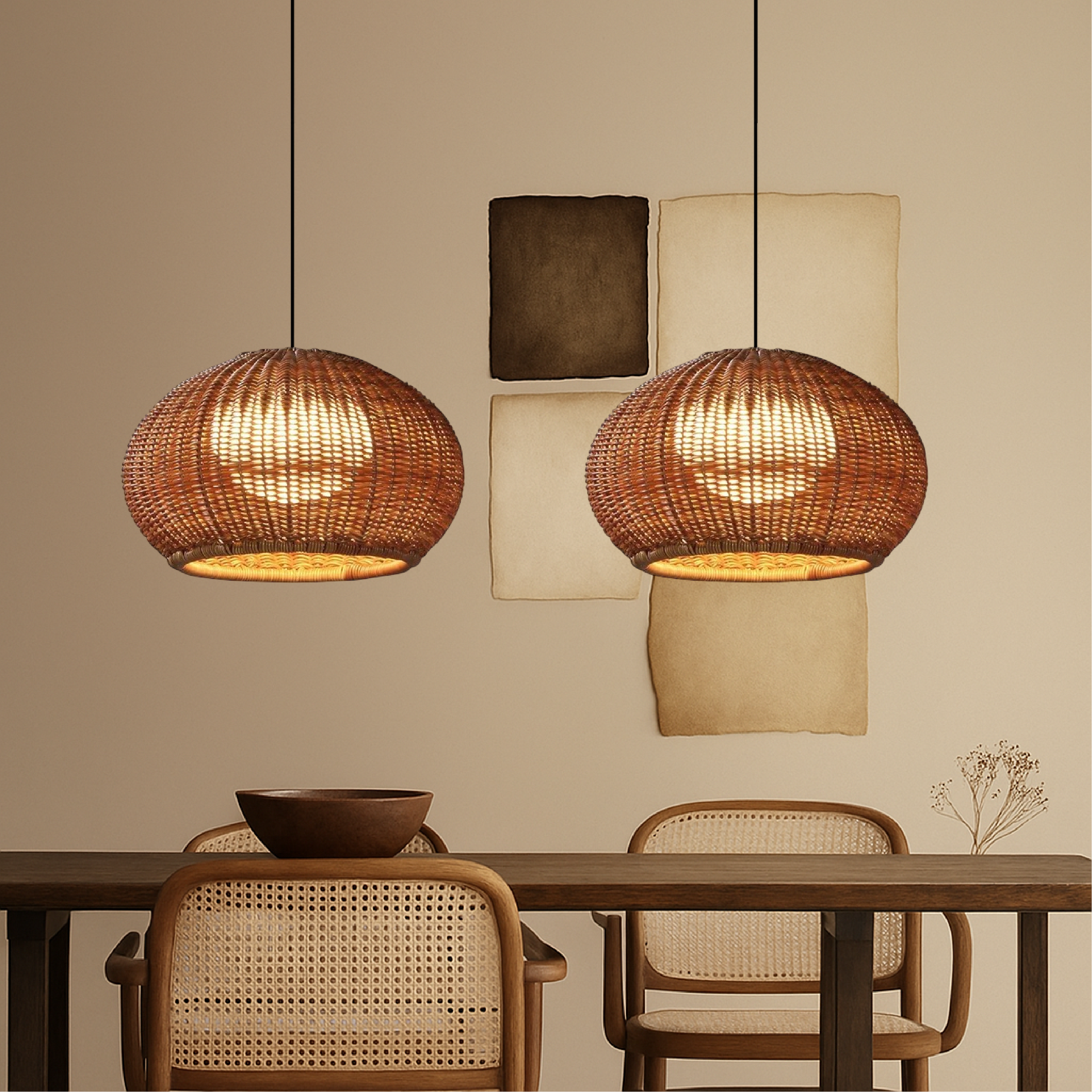 Bamboe Buiten/Binnen Hanglamp