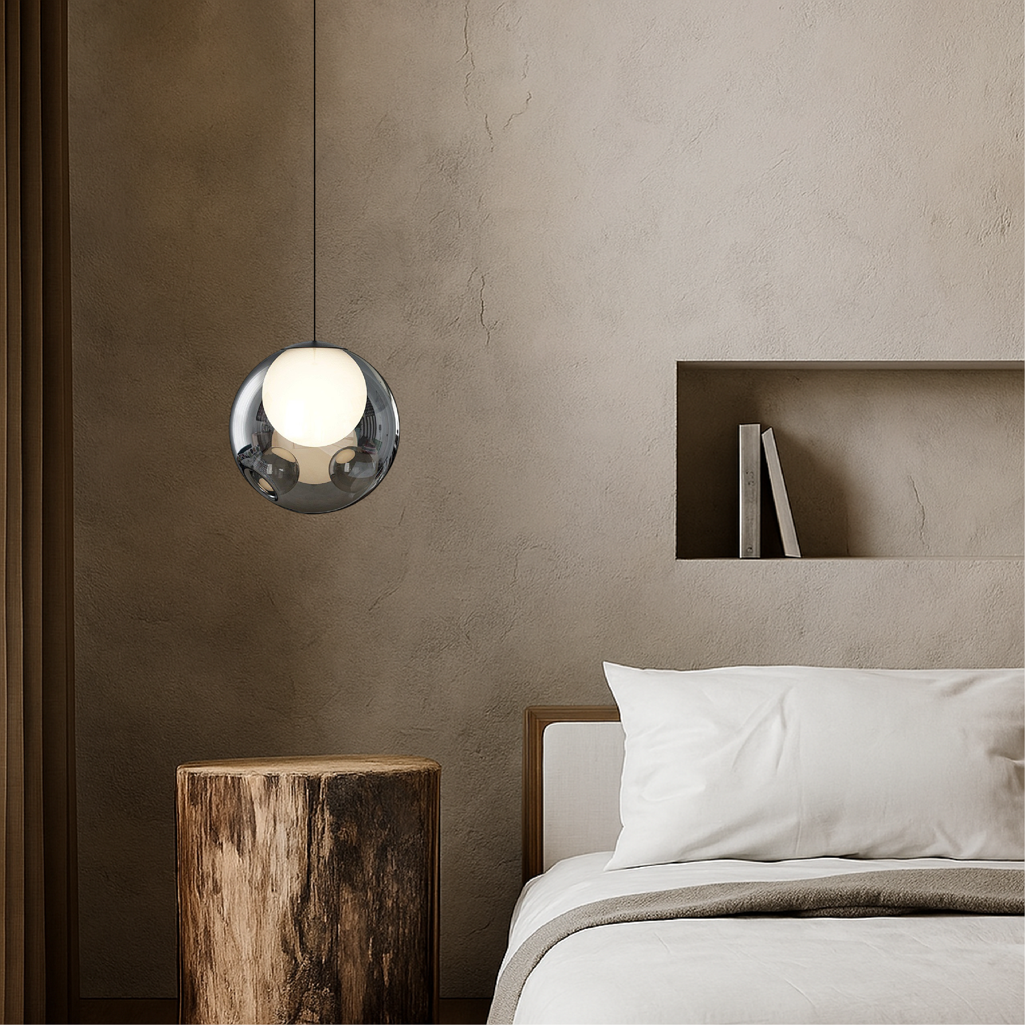 Italiaanse glazen hanglamp