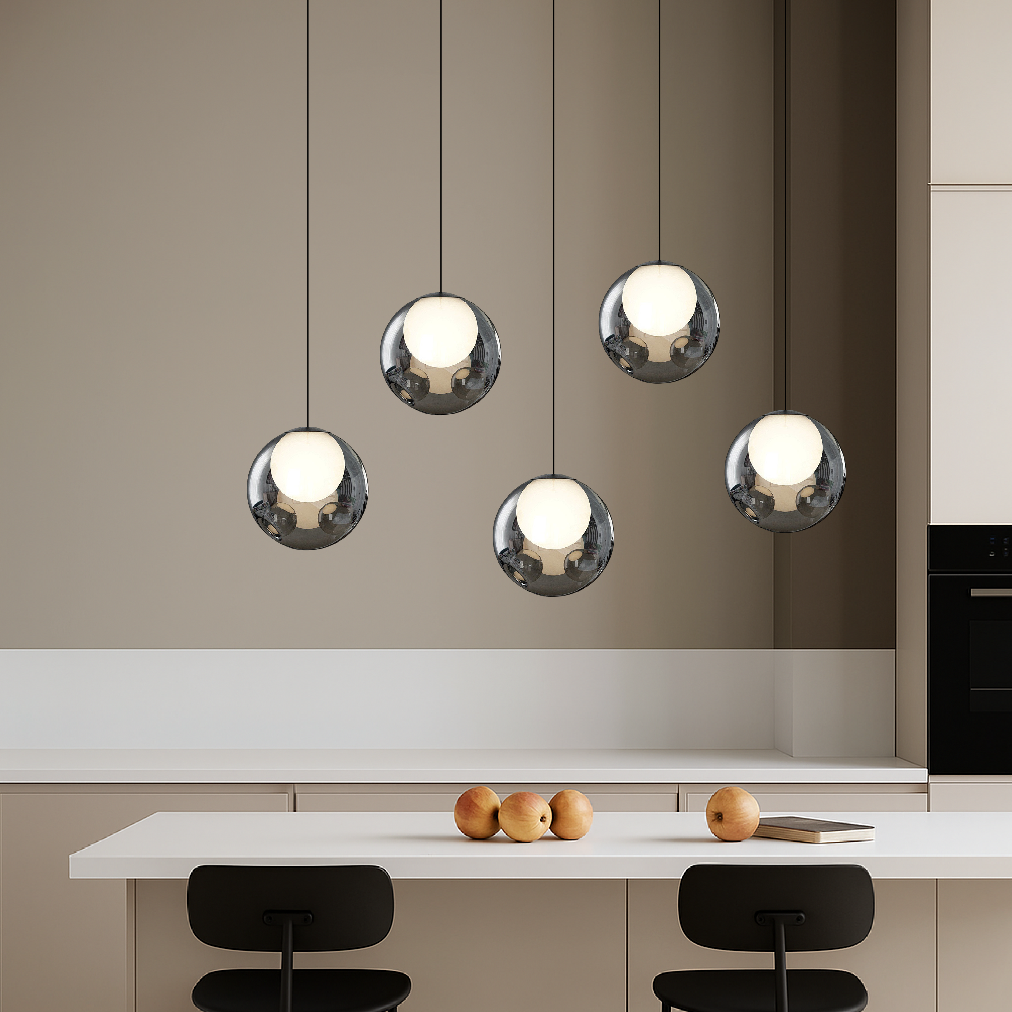 Italiaanse glazen hanglamp