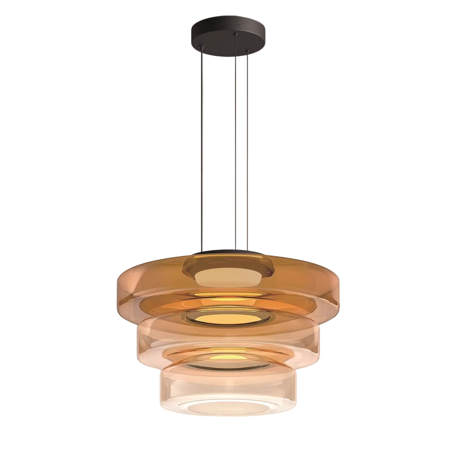 Deens glazen Bauhaus hanglamp
