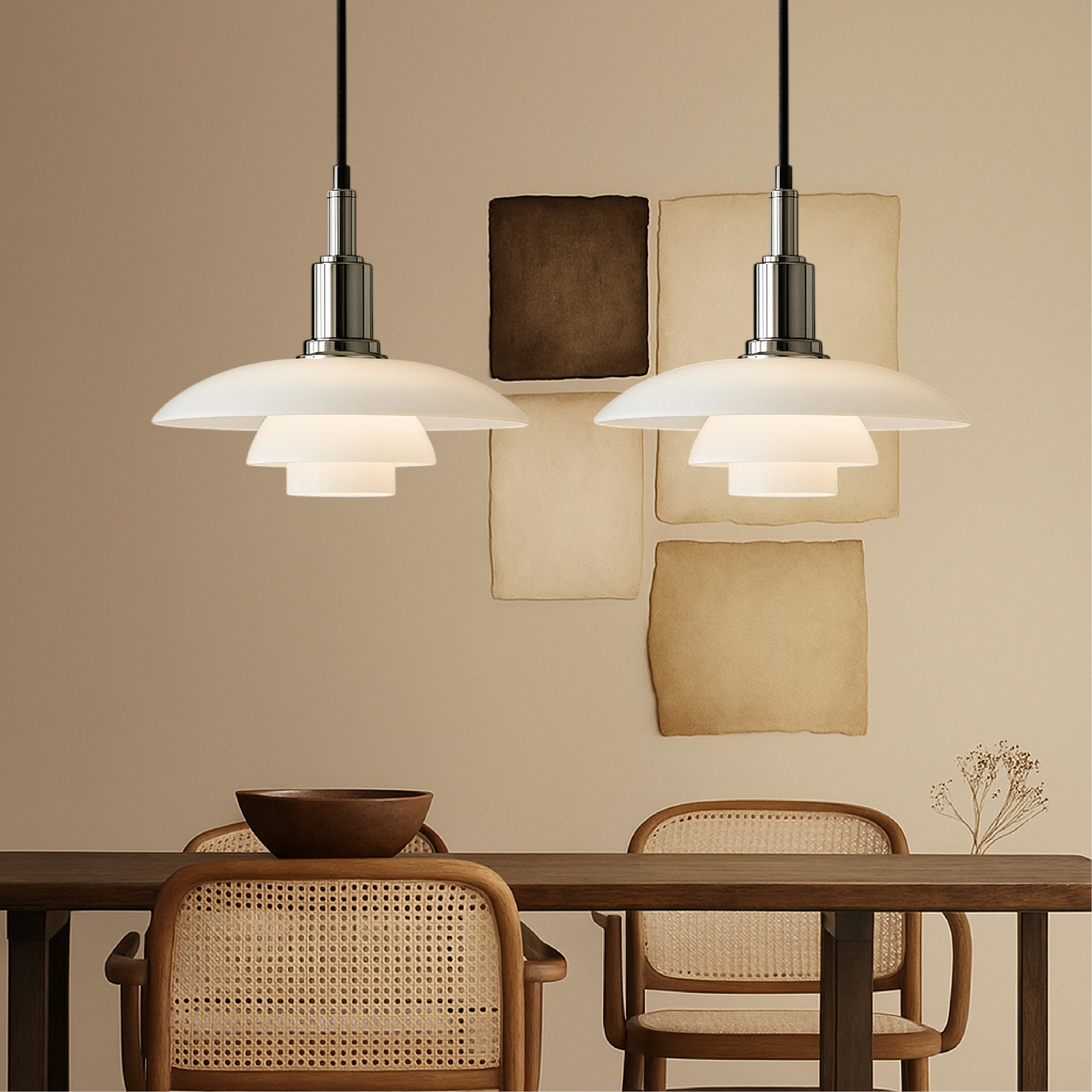2/3 kop Deense design hanglamp