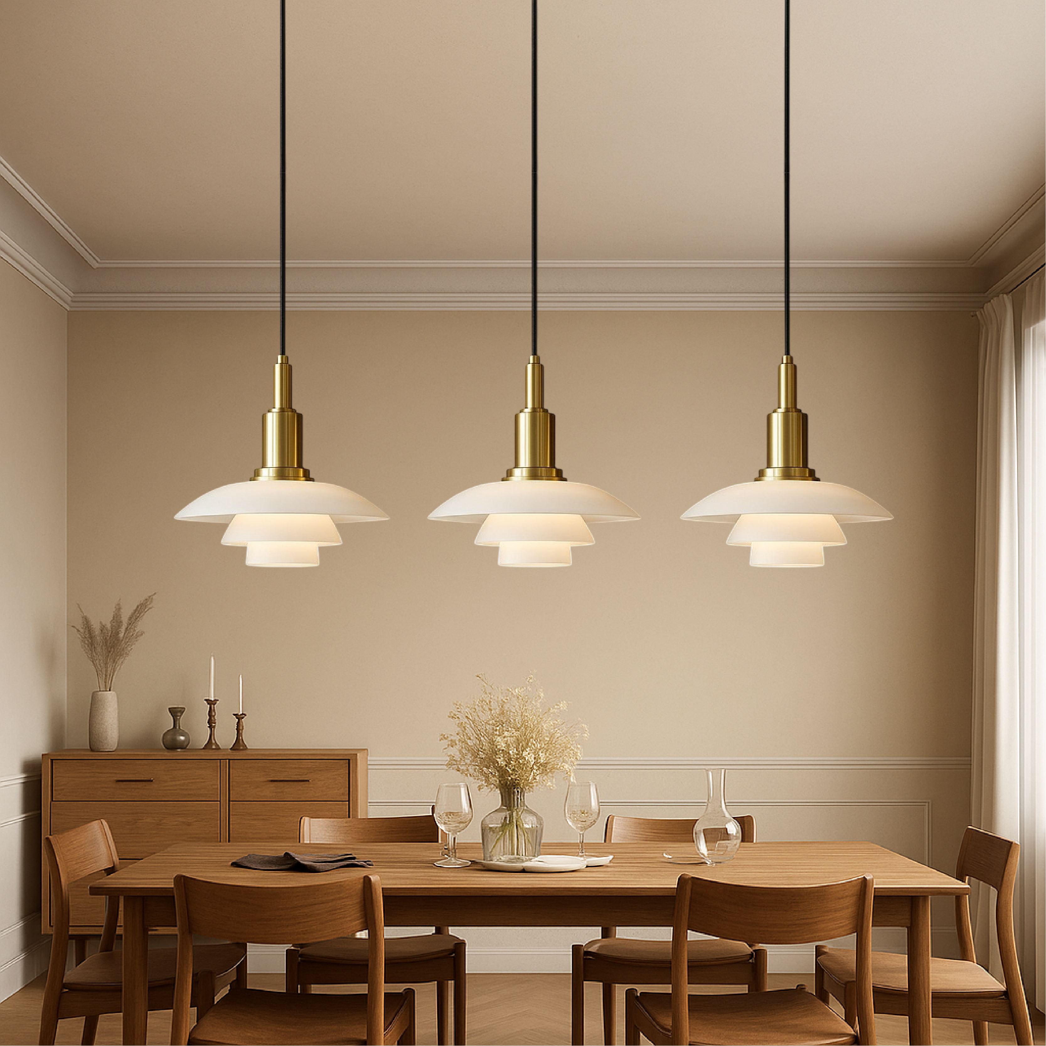 2/3 kop Deense design hanglamp