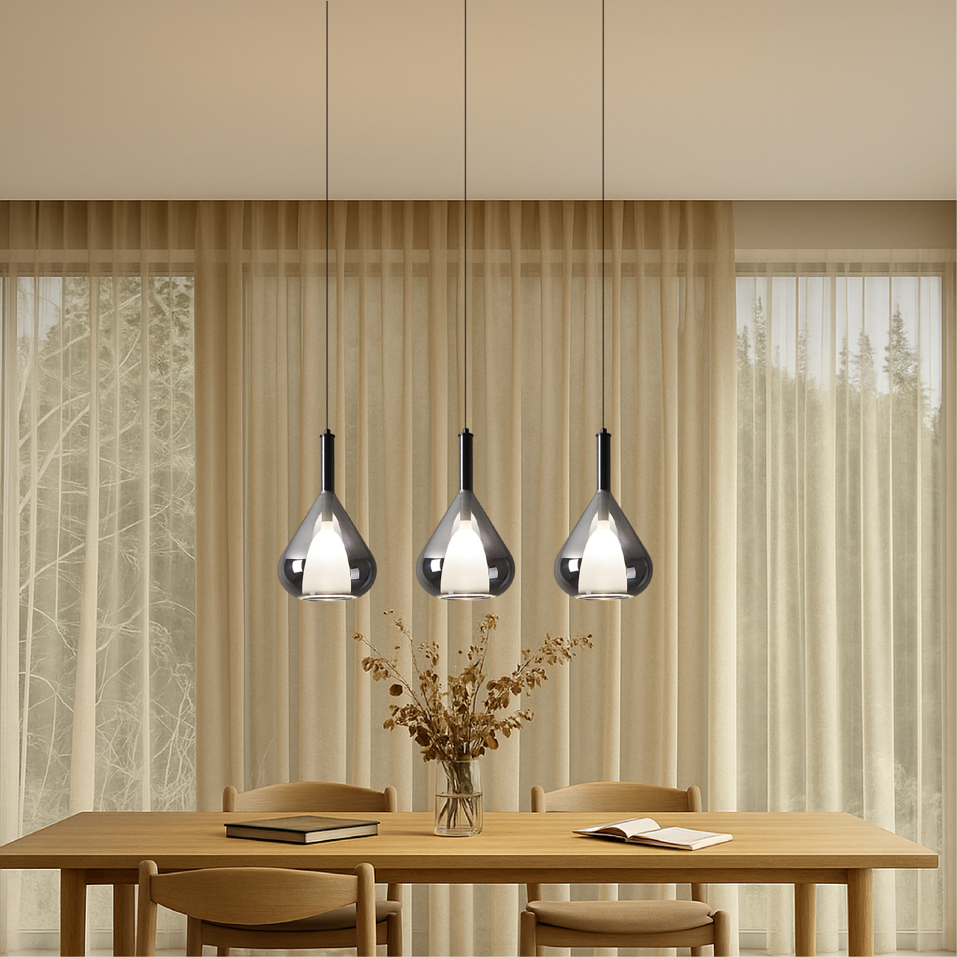 Glazen hanglamp van Nady