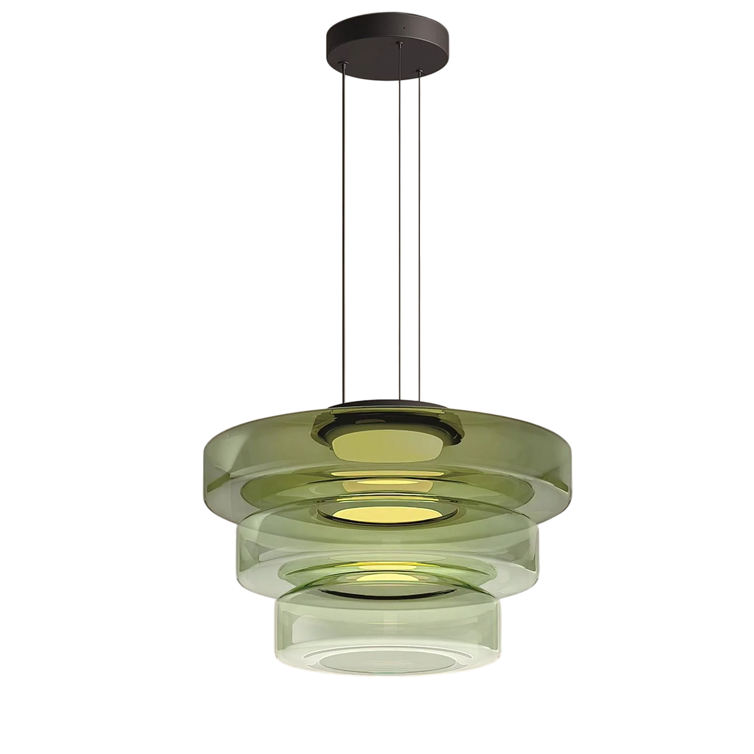 Deens glazen Bauhaus hanglamp