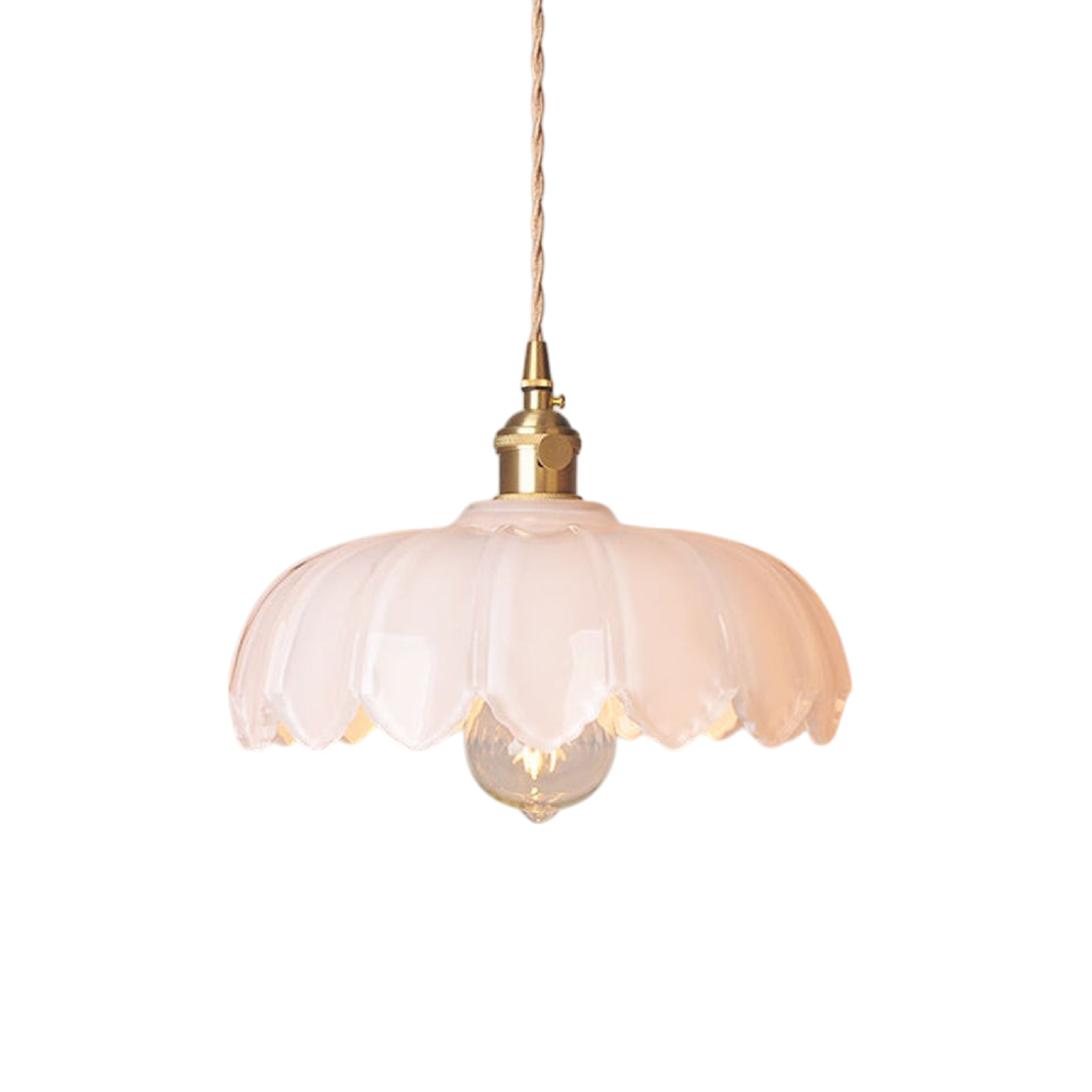 Glazen Bloem Hanglamp