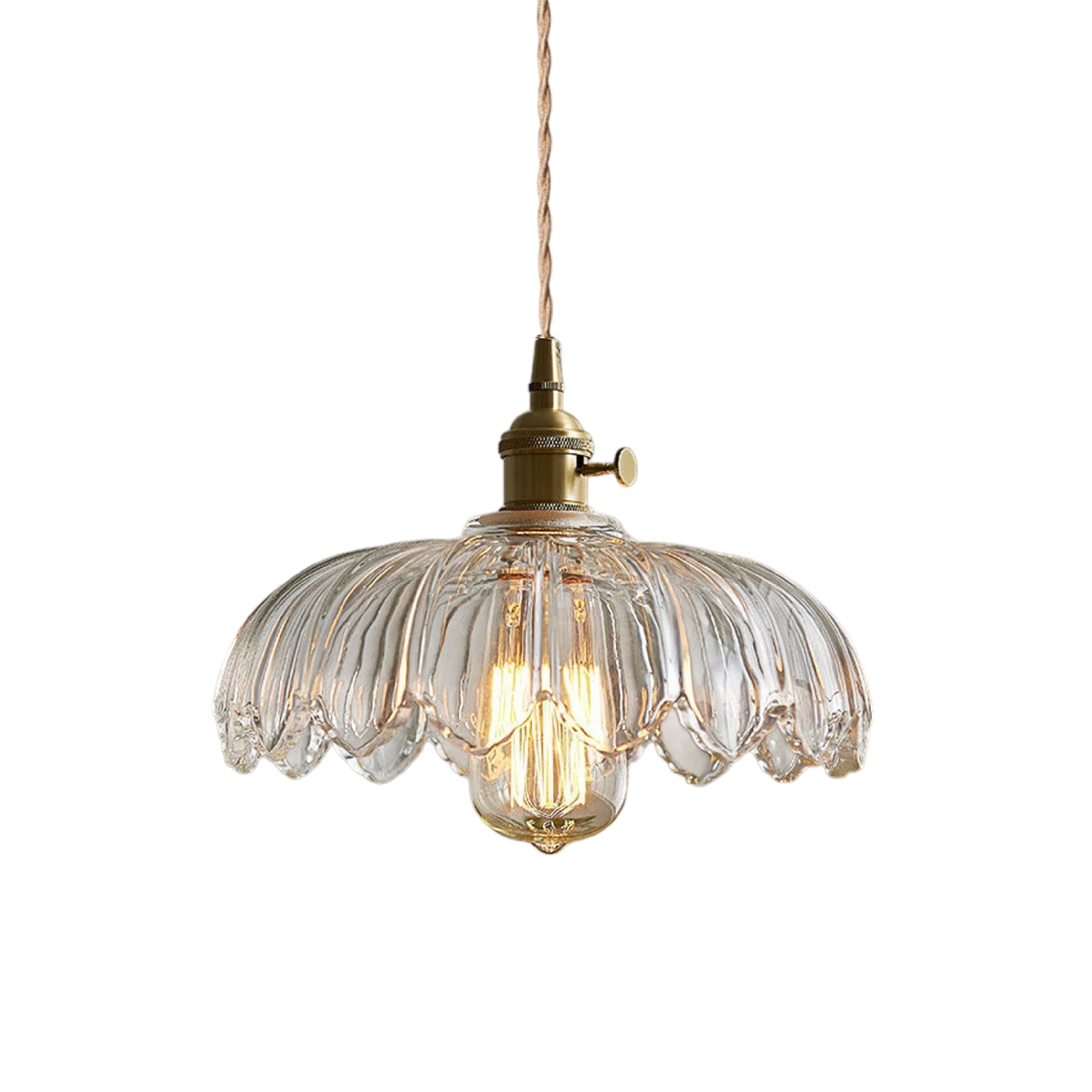 Glazen Bloem Hanglamp