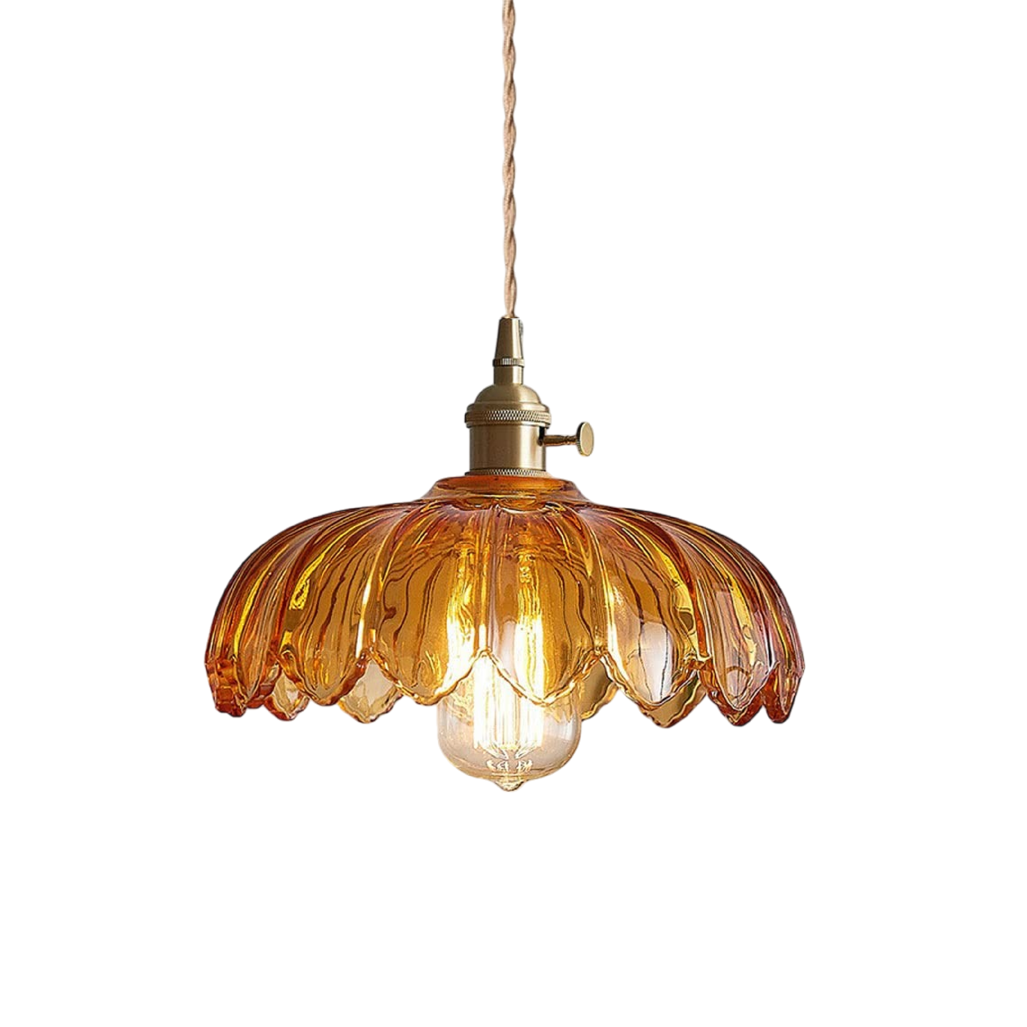 Glazen Bloem Hanglamp