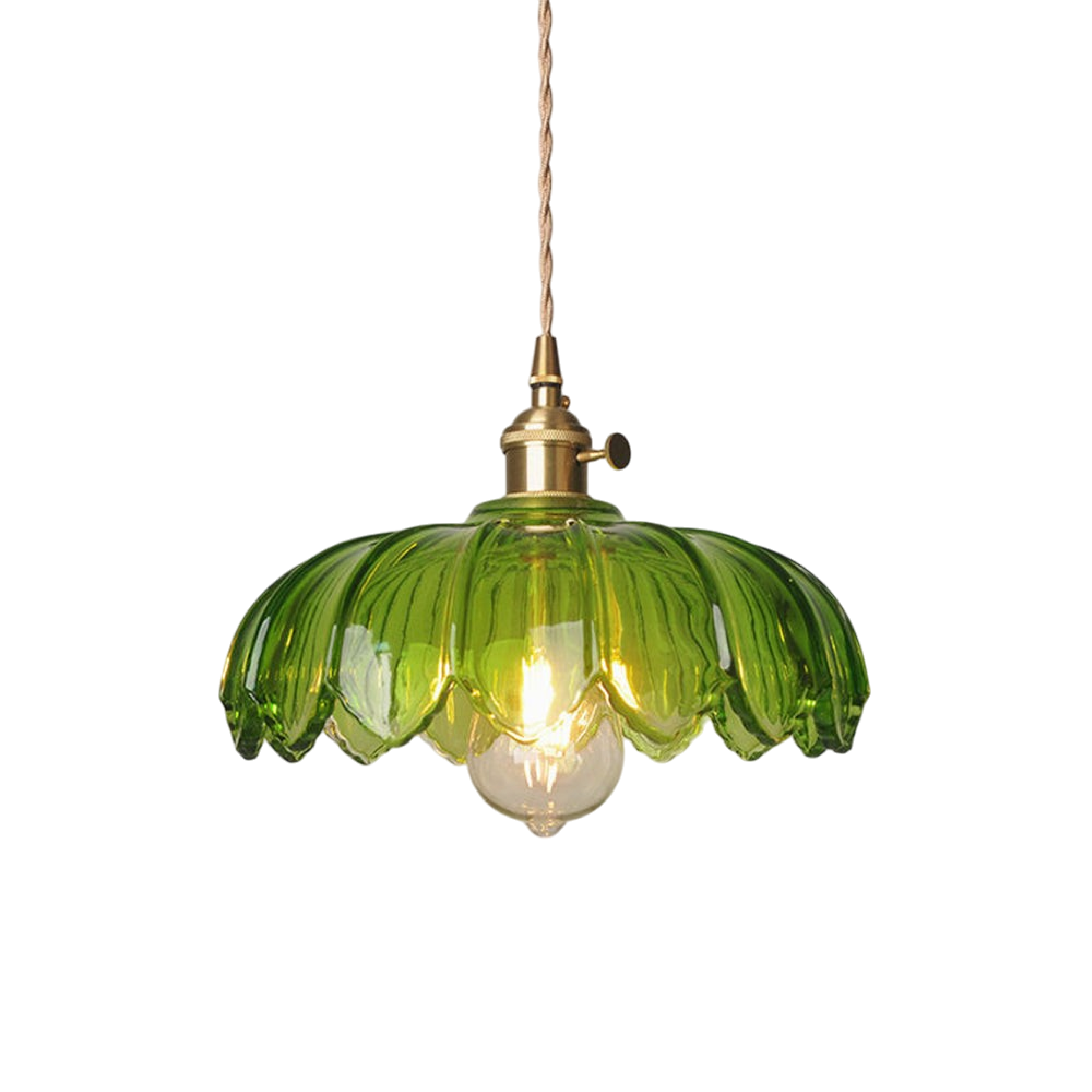 Glazen Bloem Hanglamp