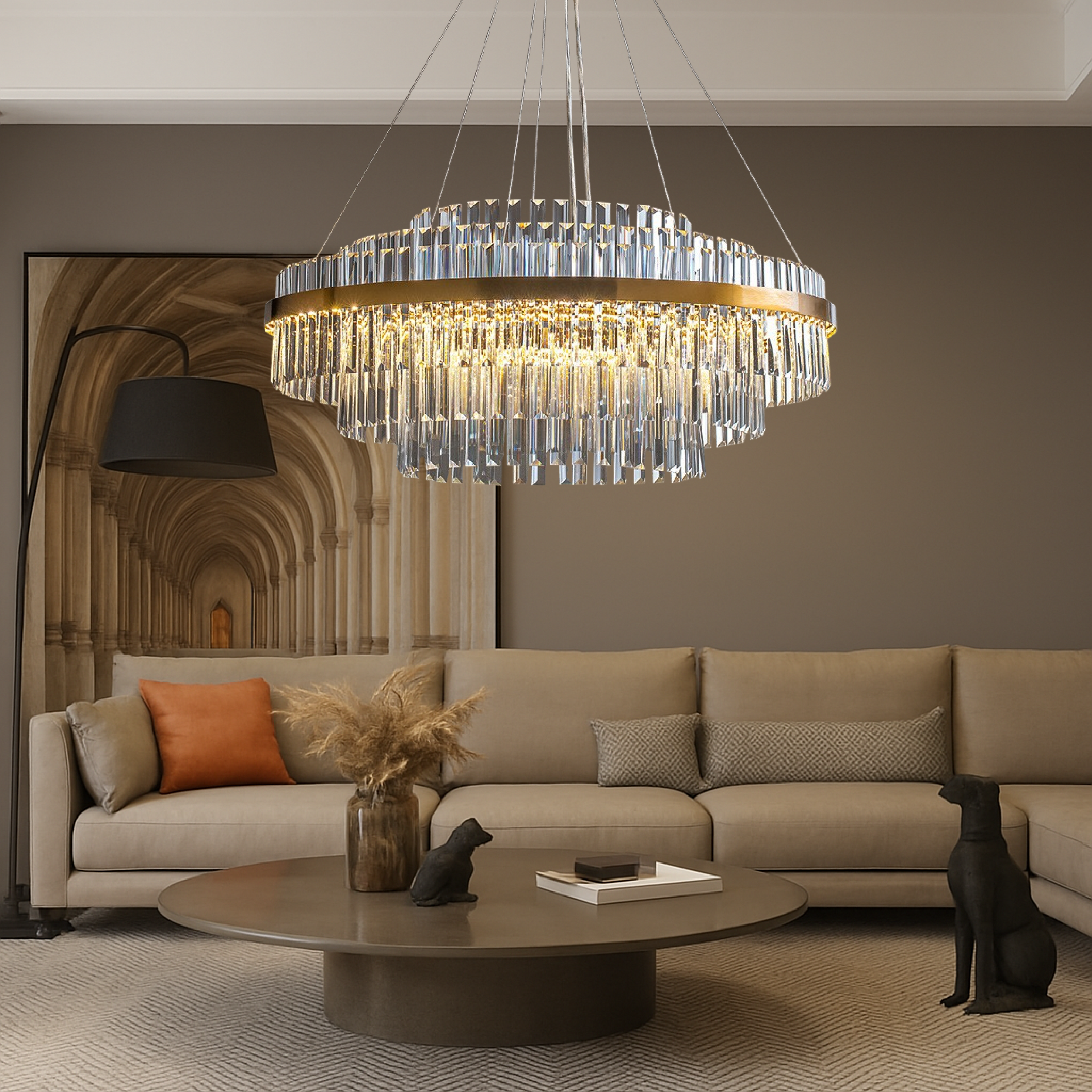 Luxe kristallen kroonluchter