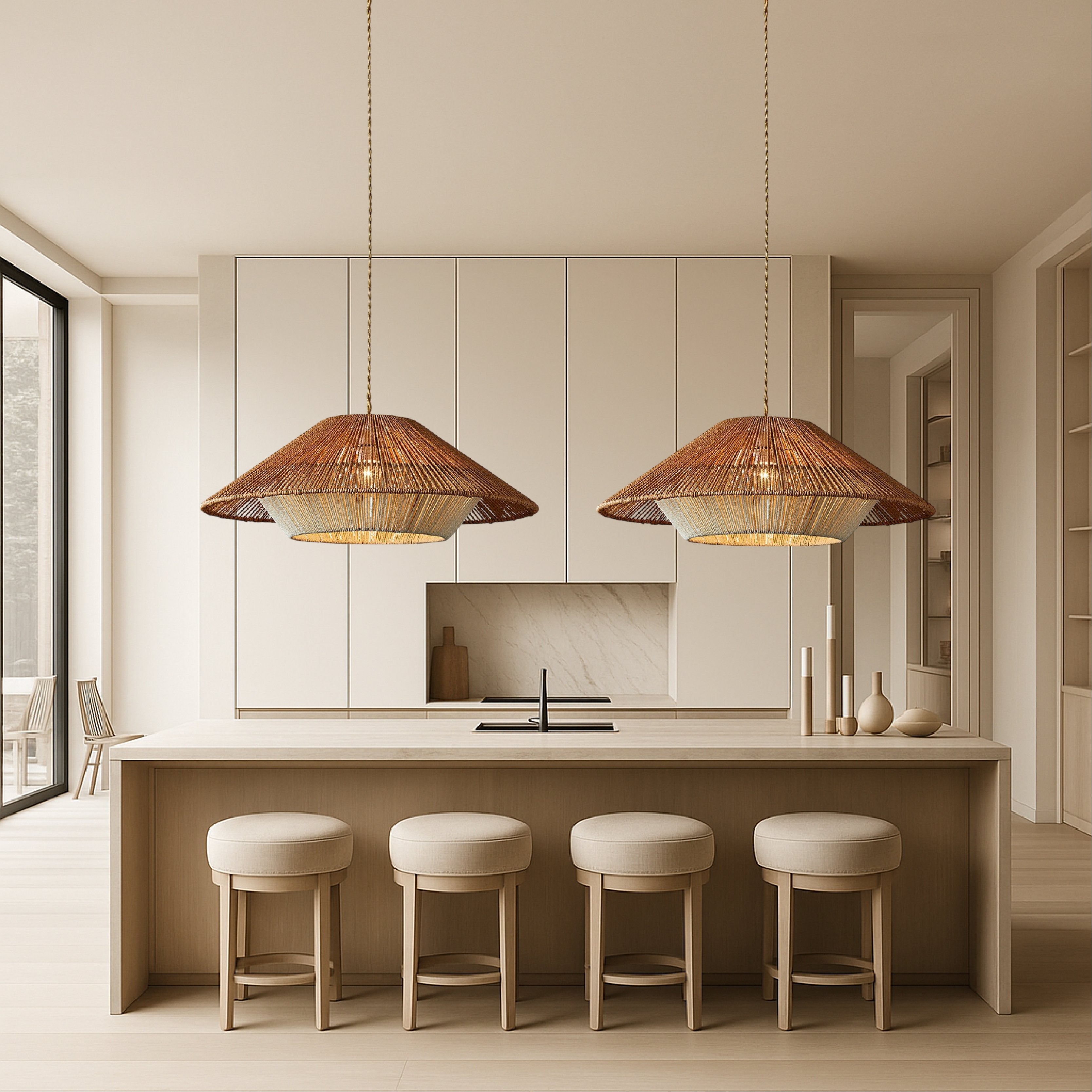Bamboe Geweven Hanglamp