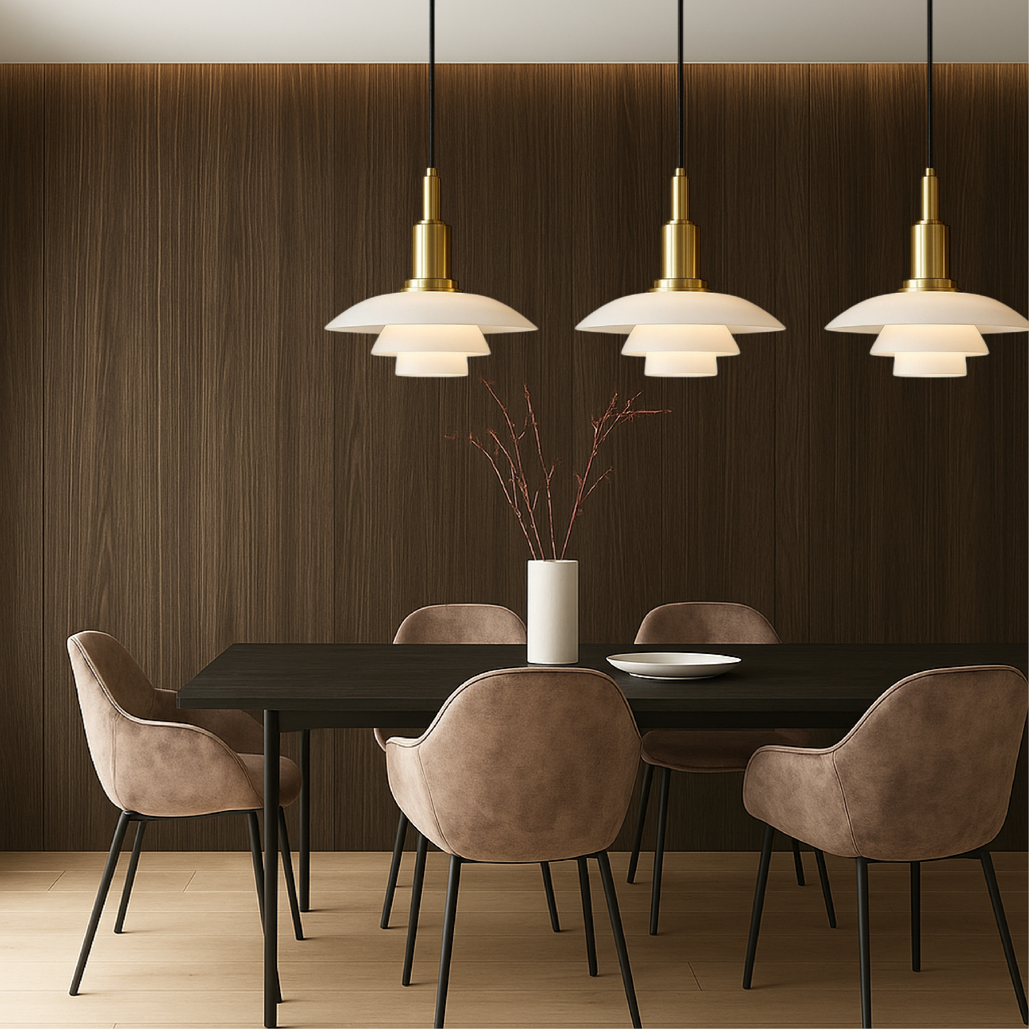 2/3 kop Deense design hanglamp