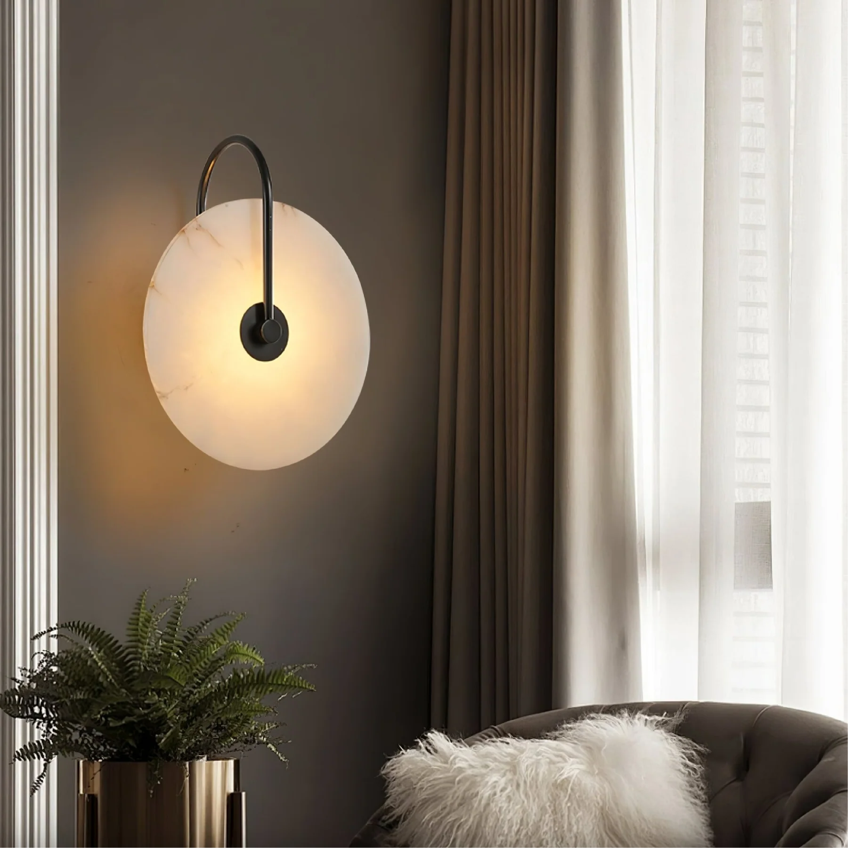 Alab Marmeren LED Wandlamp
