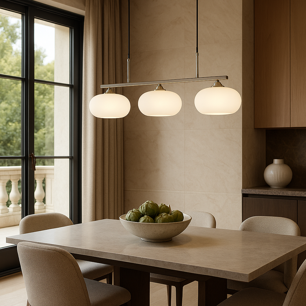 Bauhaus 3-kops hanglamp