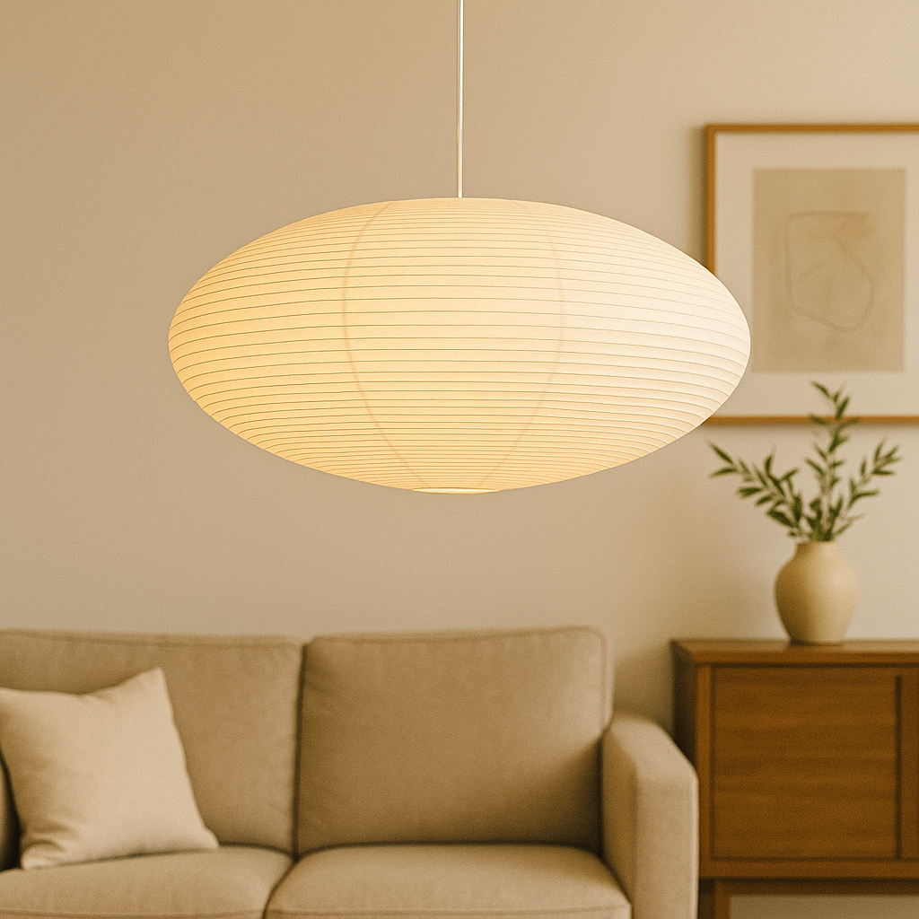 Papieren hanglamp van Wabi