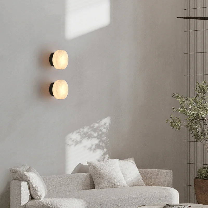Marmeren wandlamp