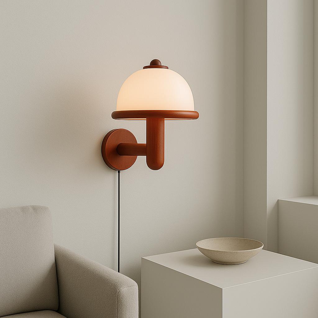 Paddestoel Wandlamp
