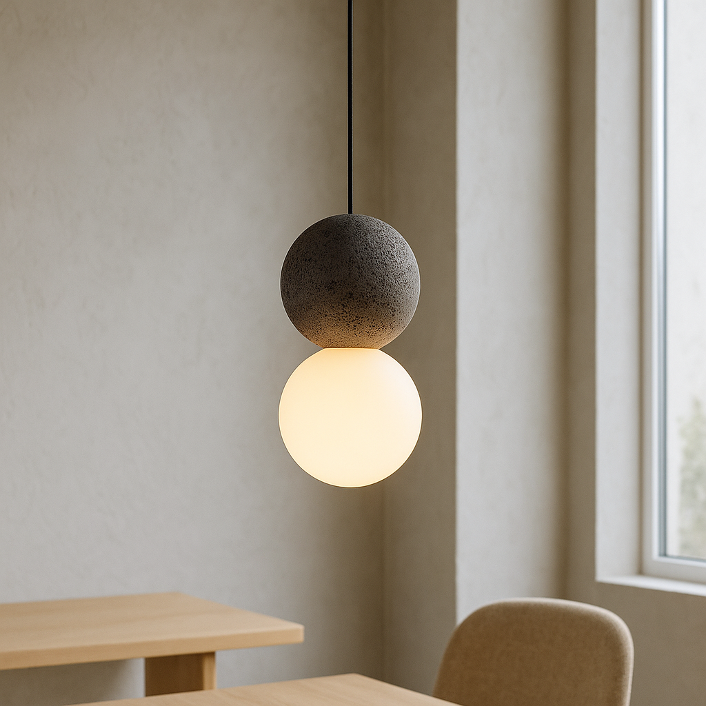 Obsidiaan Hanglamp