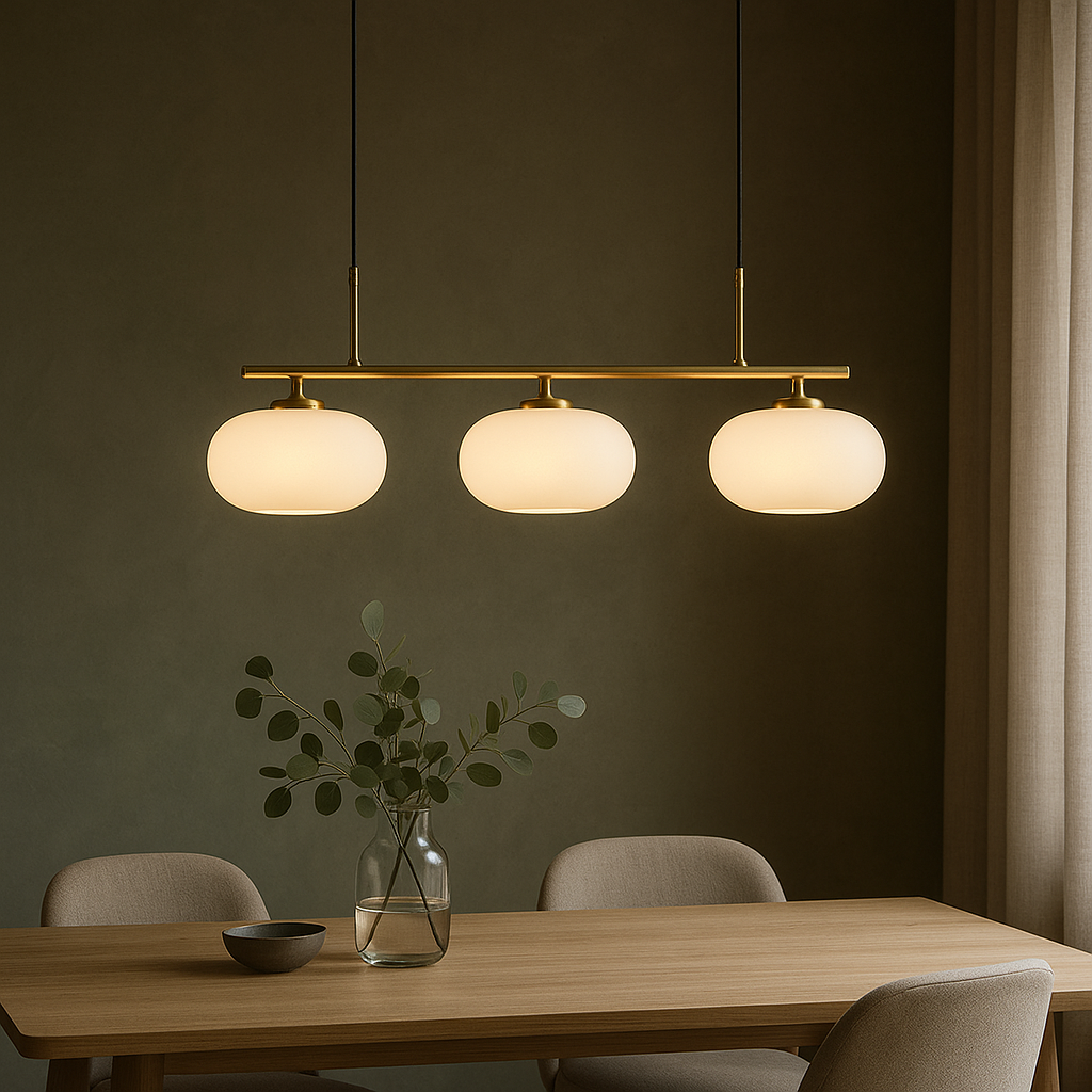 Bauhaus 3-kops hanglamp