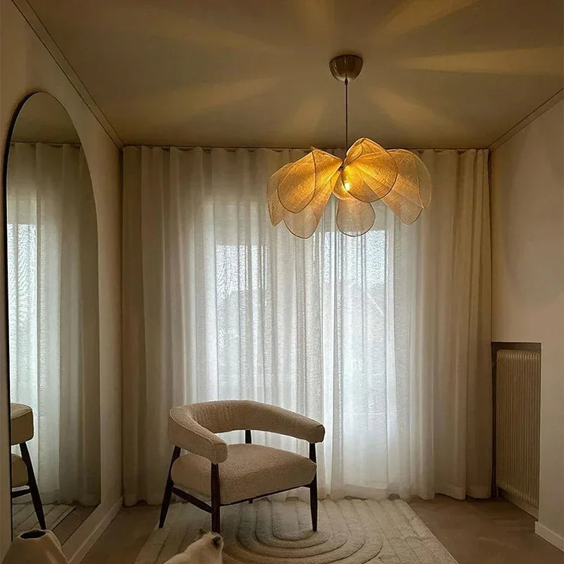Vintage stoffen hanglamp