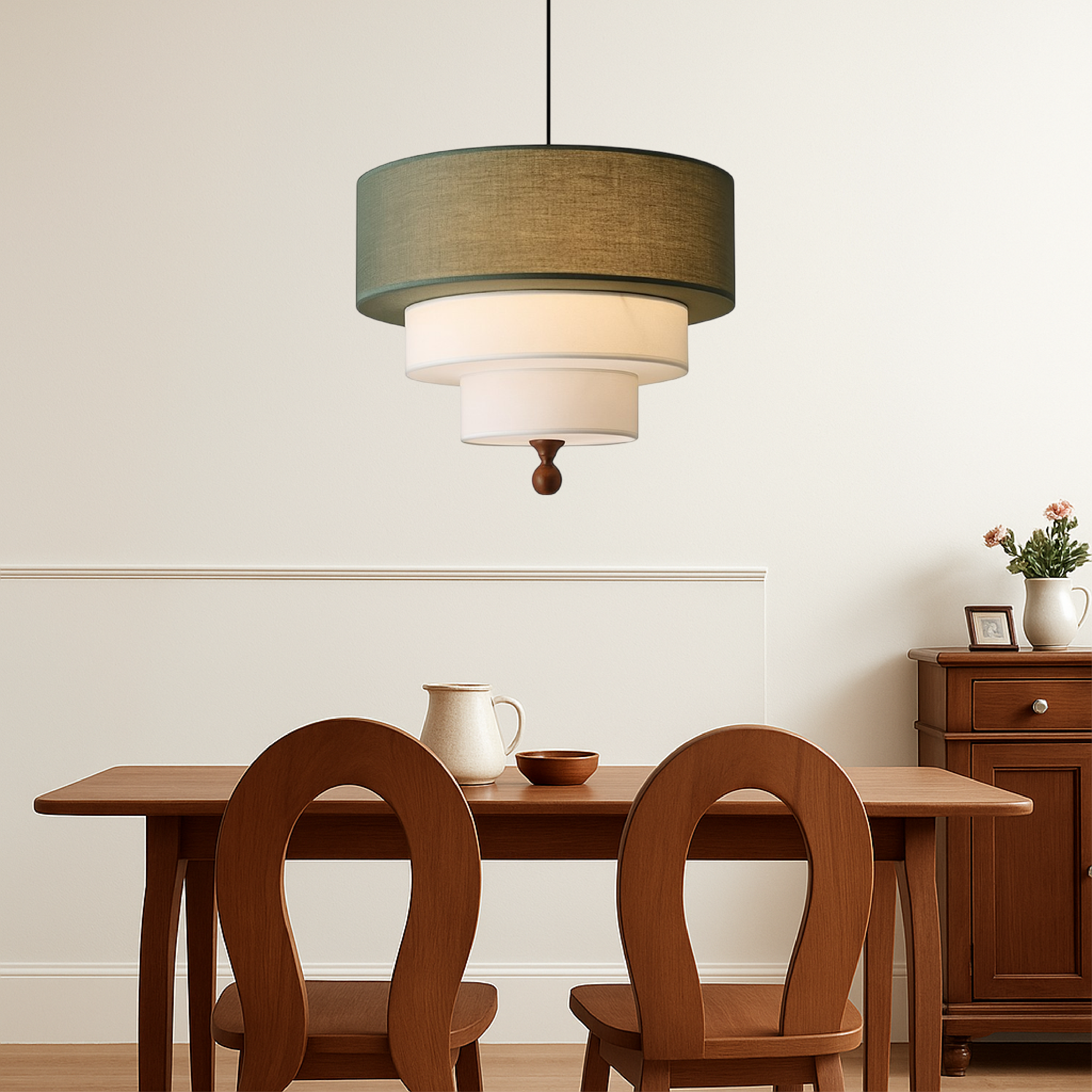 Zijde en Katoen Hanglampen