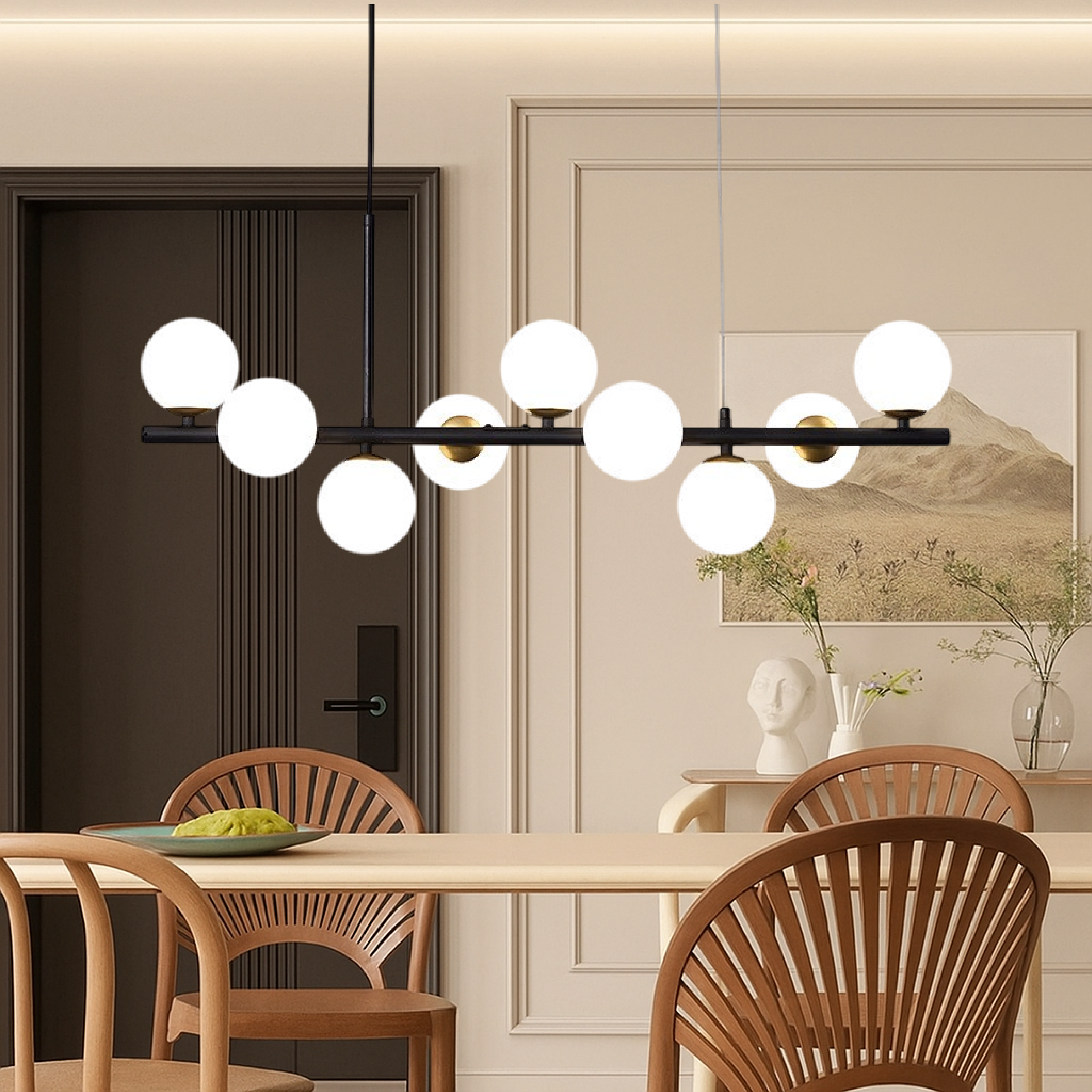 Eetkamer Zwarte Hanglamp