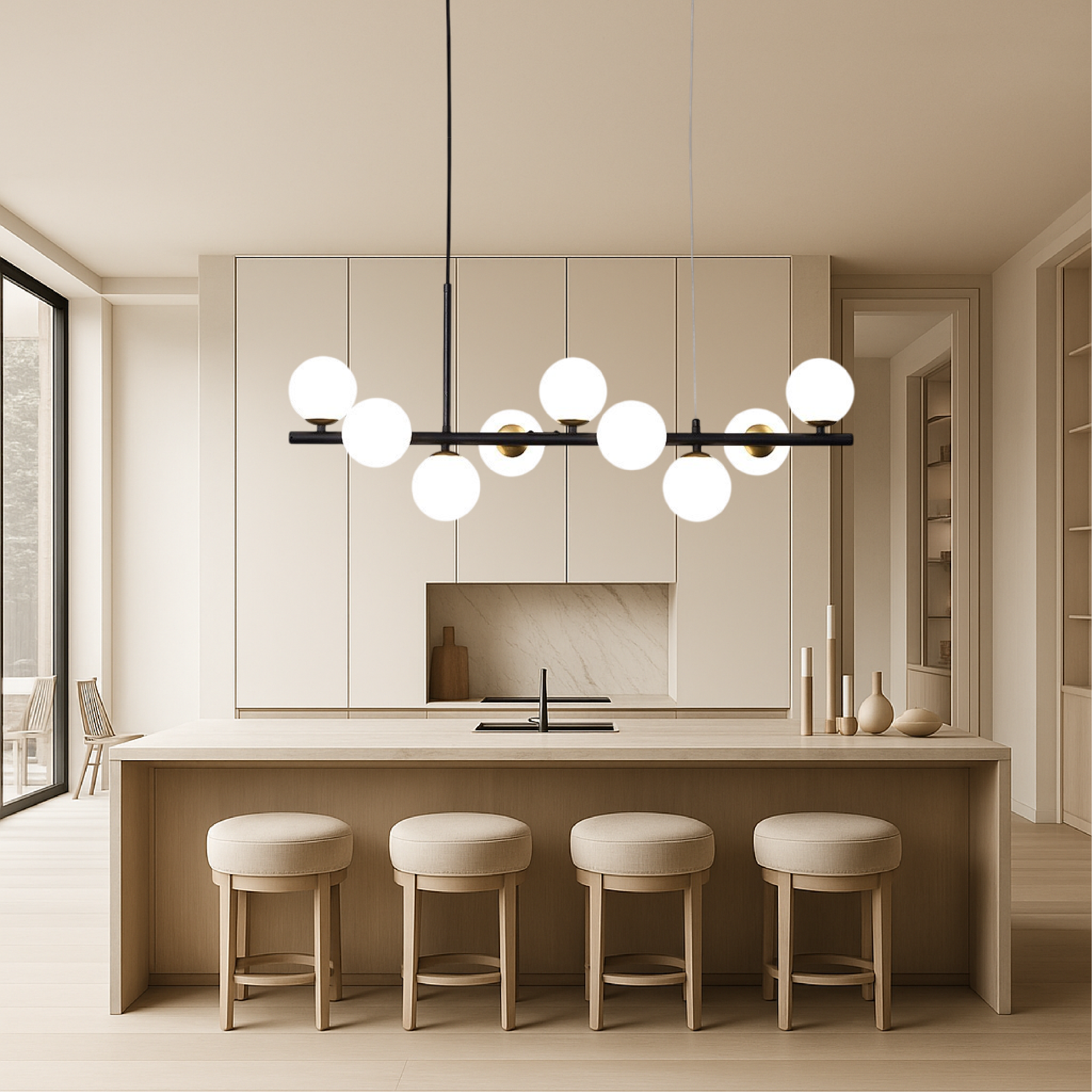 Eetkamer Zwarte Hanglamp
