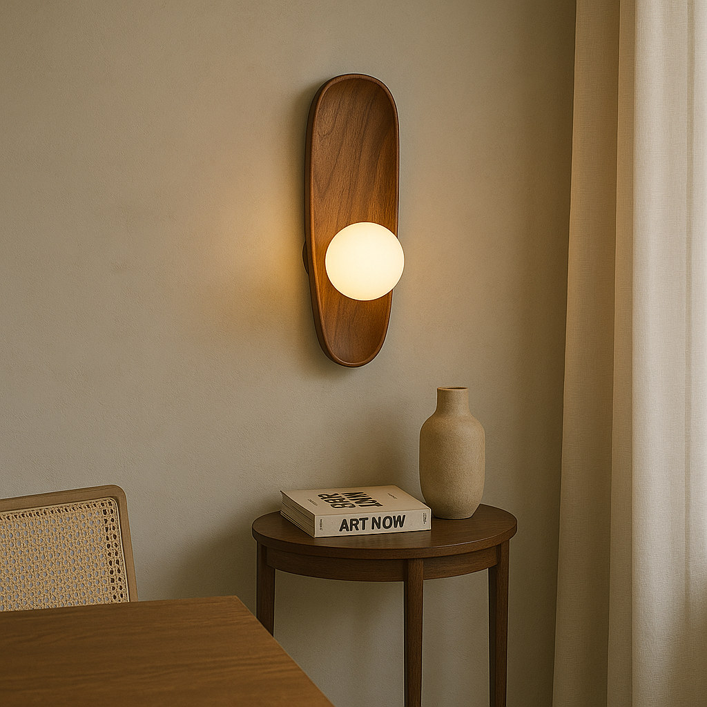 Mirdor Houten Wandlamp