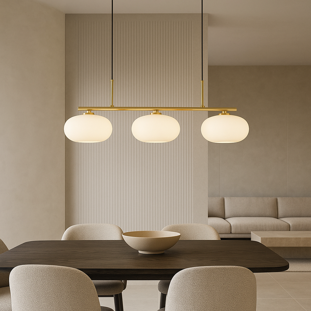 Bauhaus 3-kops hanglamp