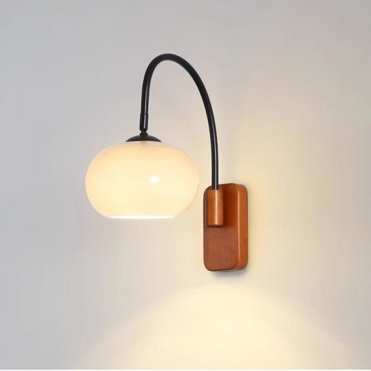 Bauhaus draaibare wandlamp Khaki