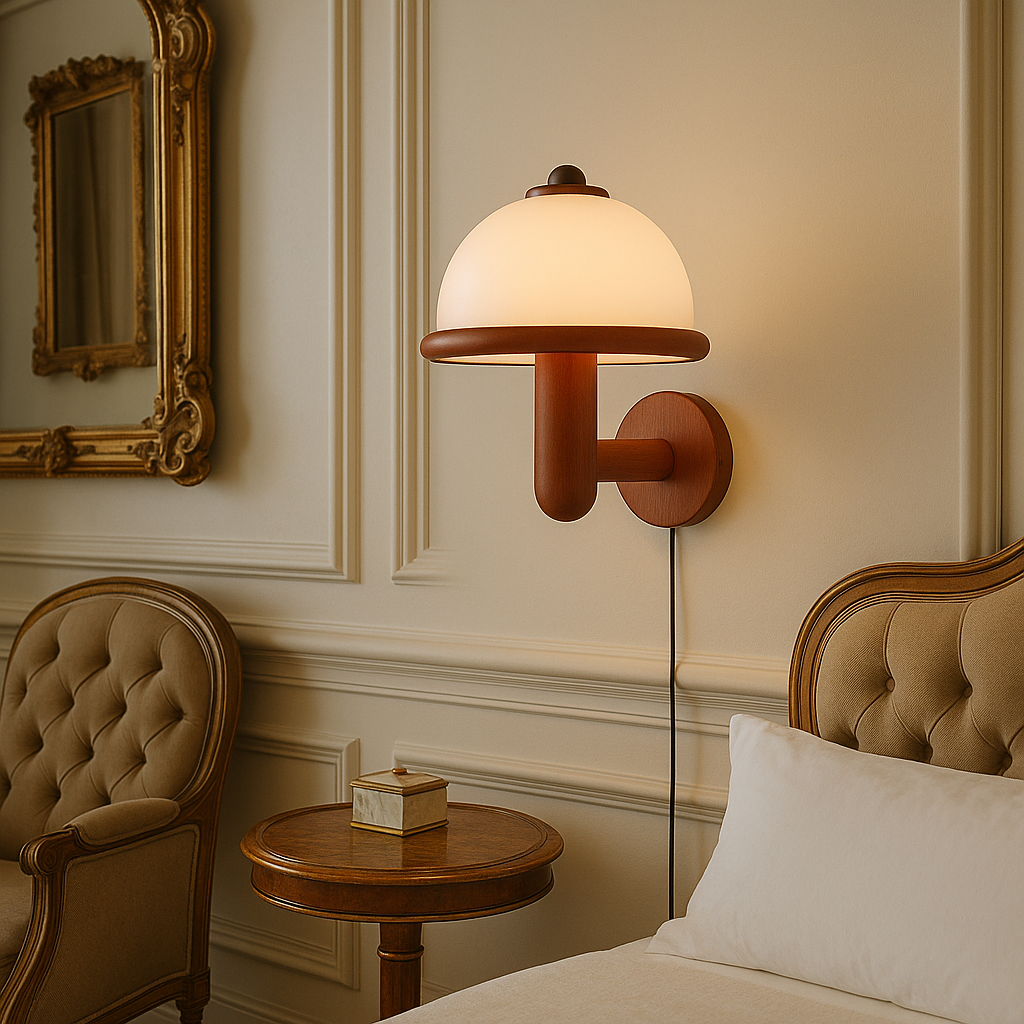 Paddestoel Wandlamp