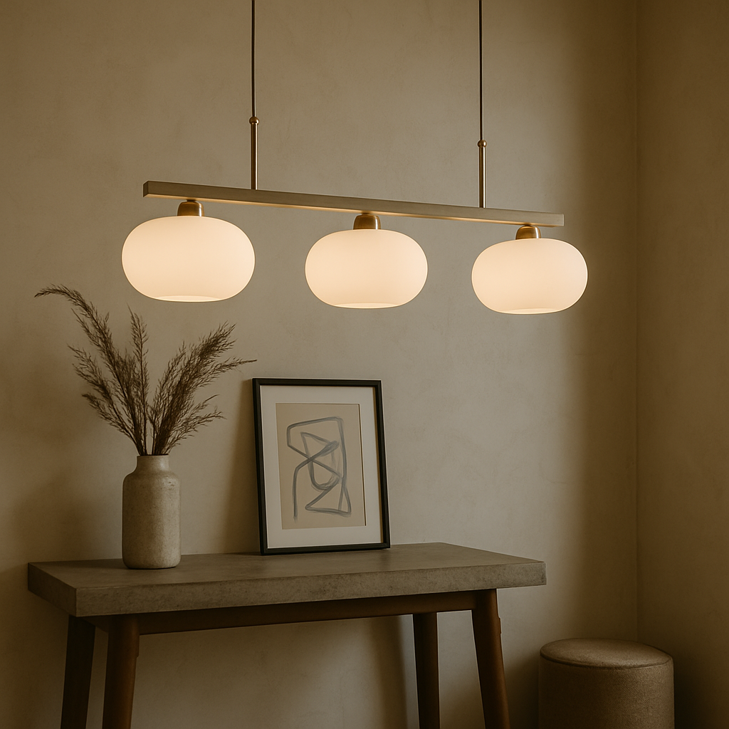 Bauhaus 3-kops hanglamp