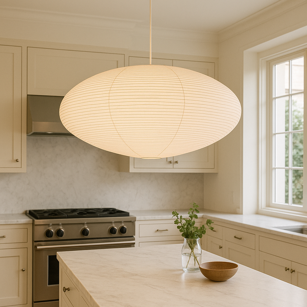 Papieren hanglamp van Wabi
