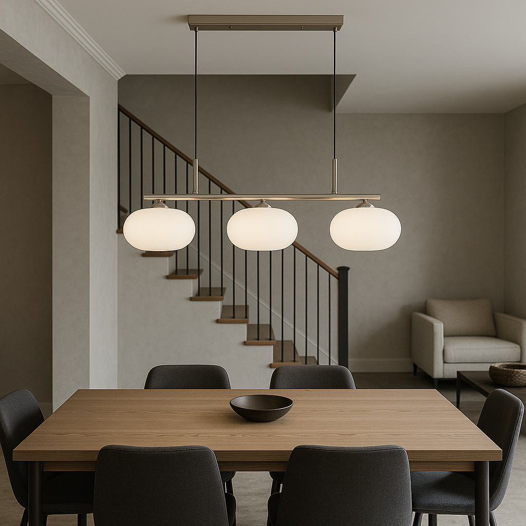 Bauhaus 3-kops hanglamp