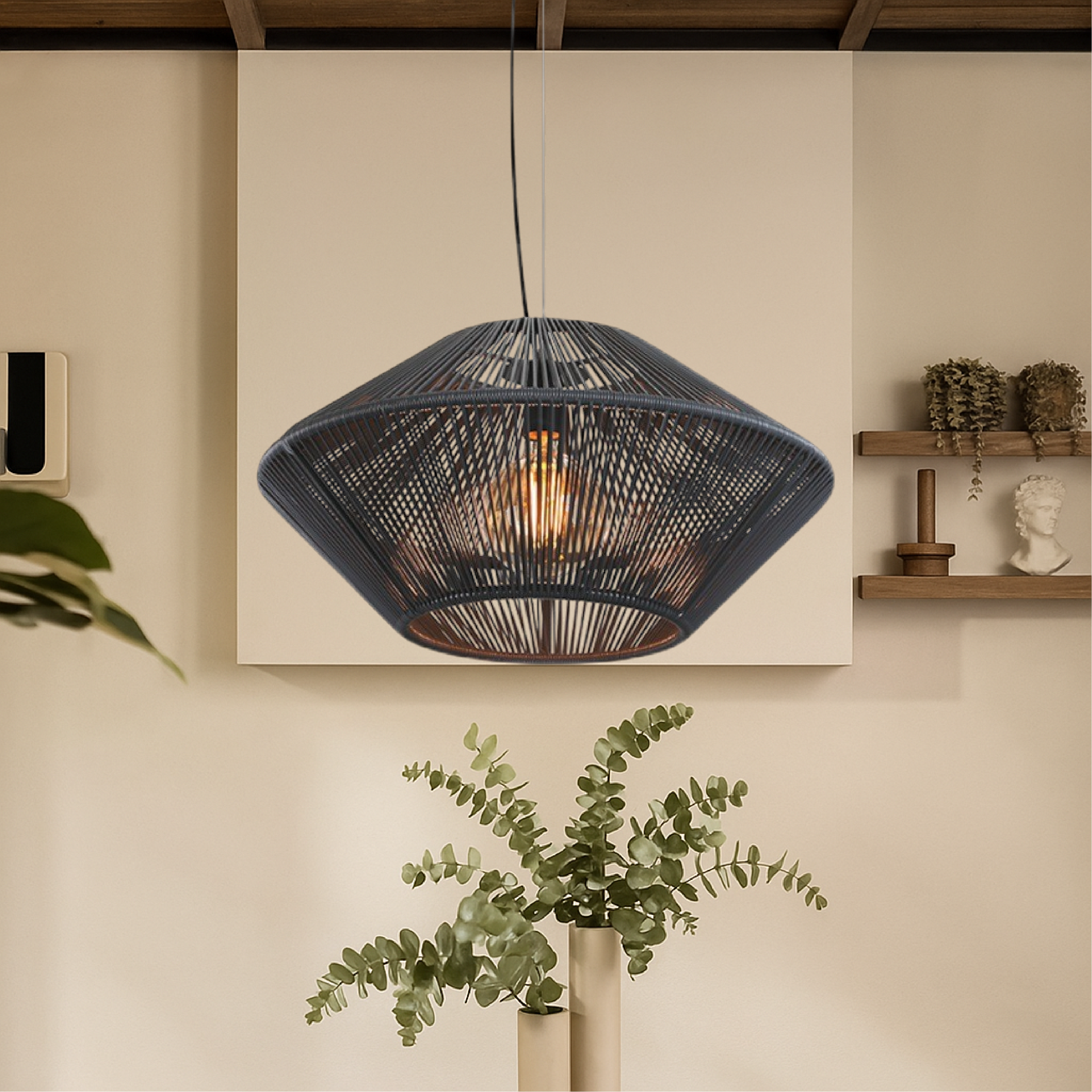 Handgeweven hanglamp