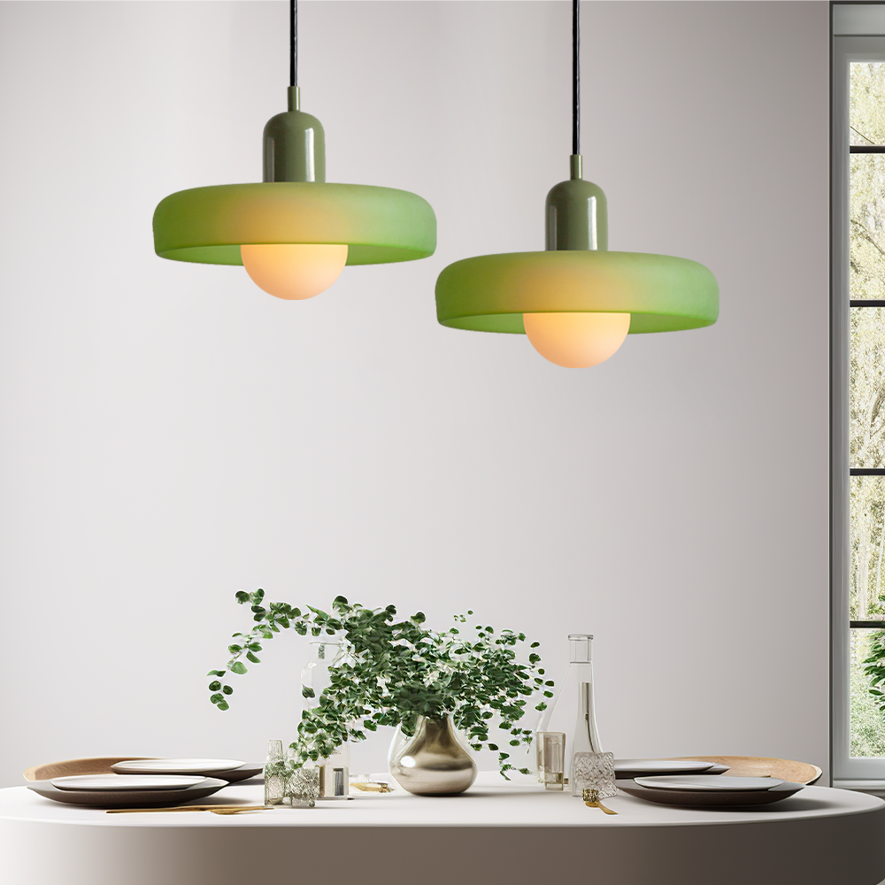 Bauhaus Gekleurd Glas Hanglamp