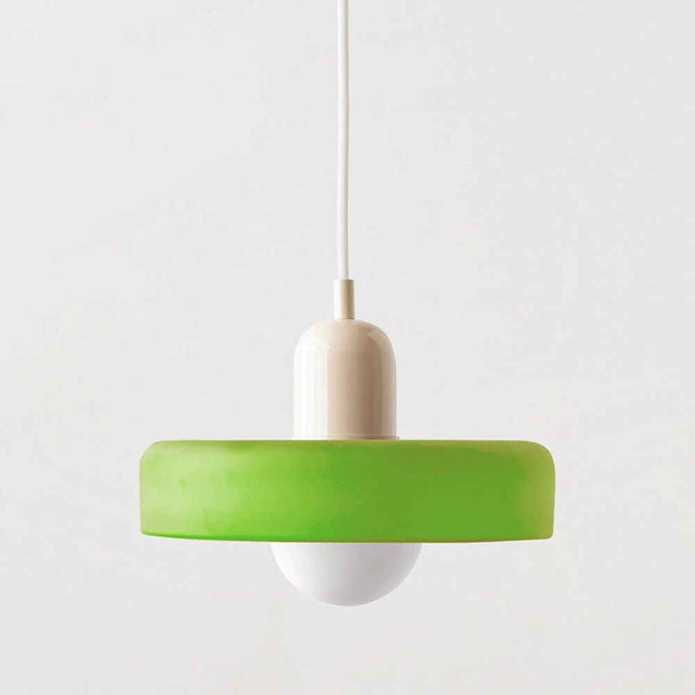 Bauhaus Gekleurd Glas Hanglamp