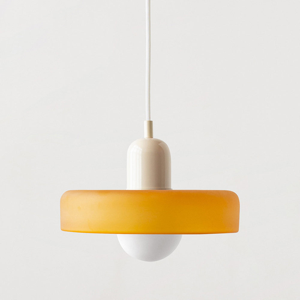 Bauhaus Gekleurd Glas Hanglamp