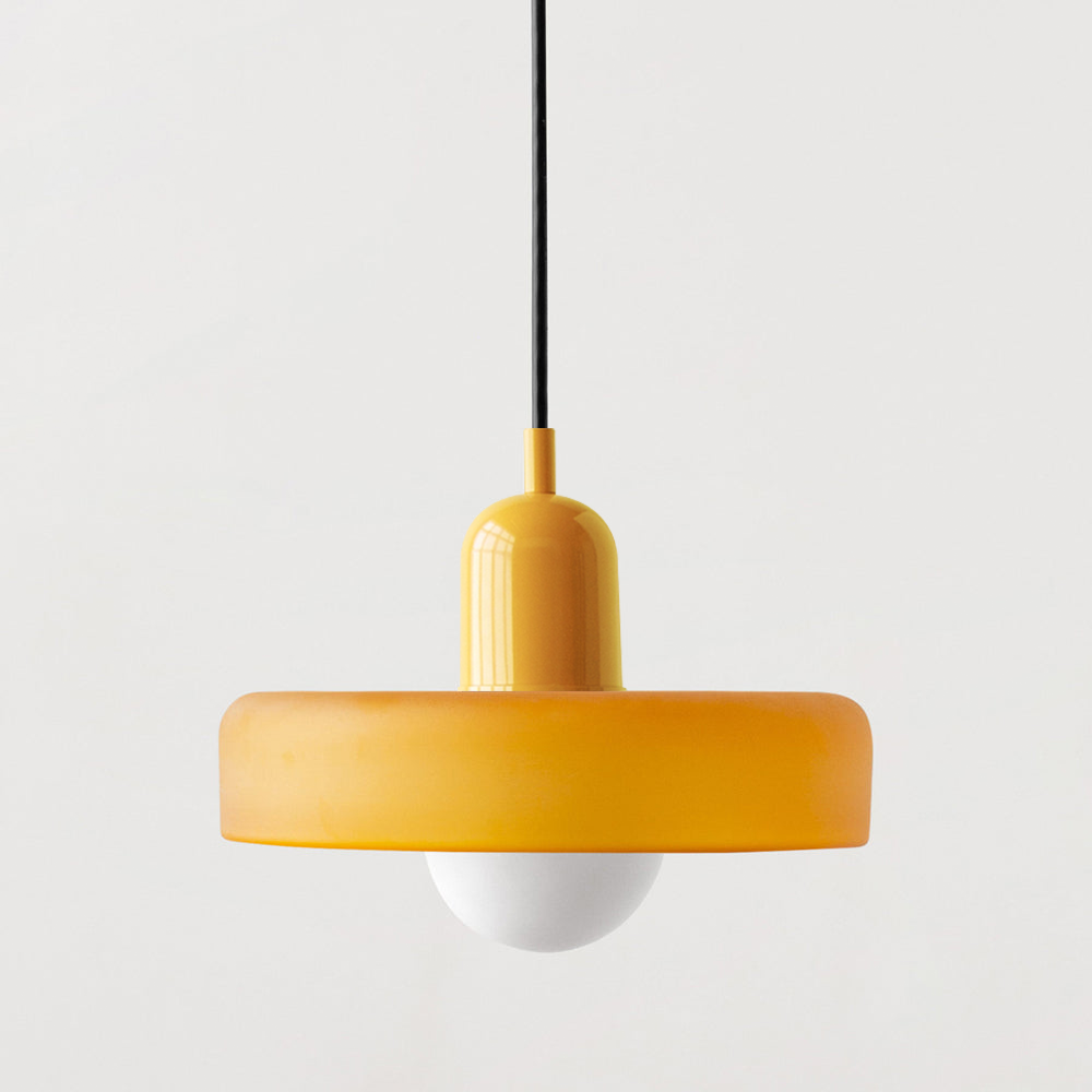 Bauhaus Gekleurd Glas Hanglamp